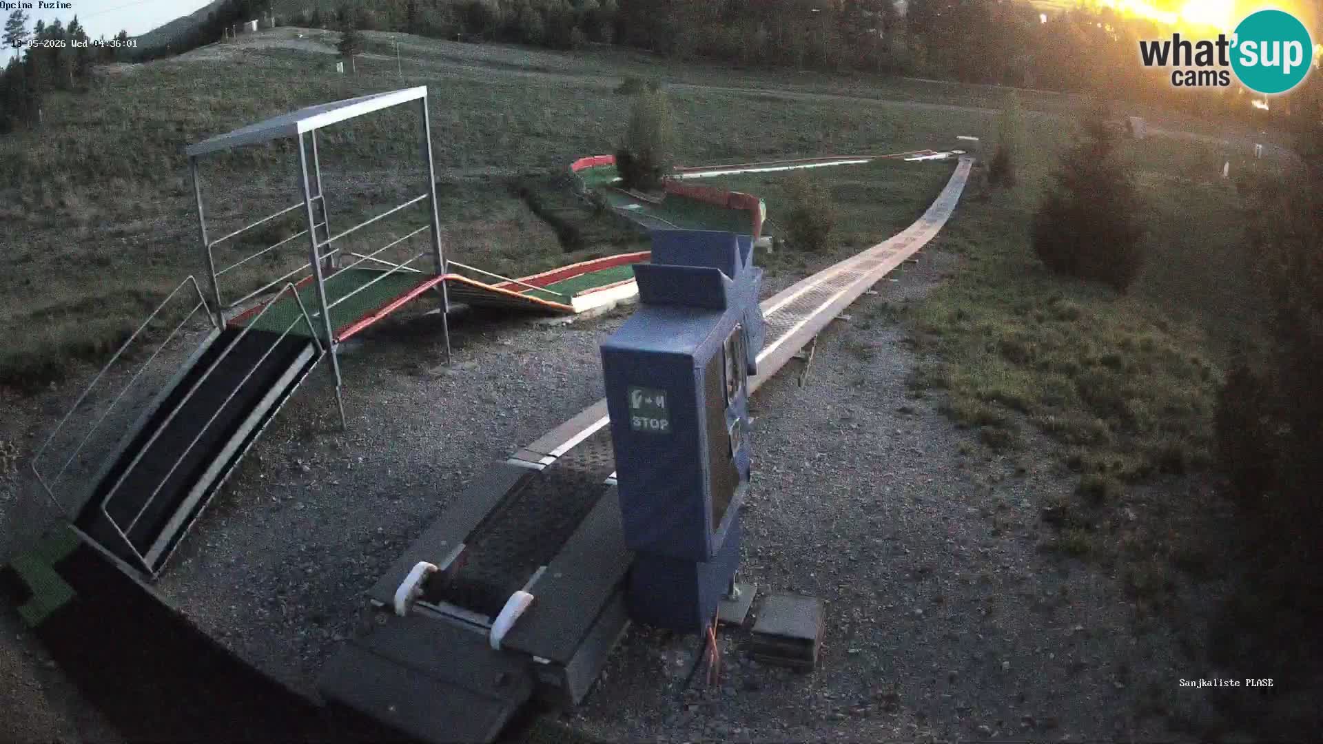 Webcam en direct Piste de luge de Fužine – Croatie