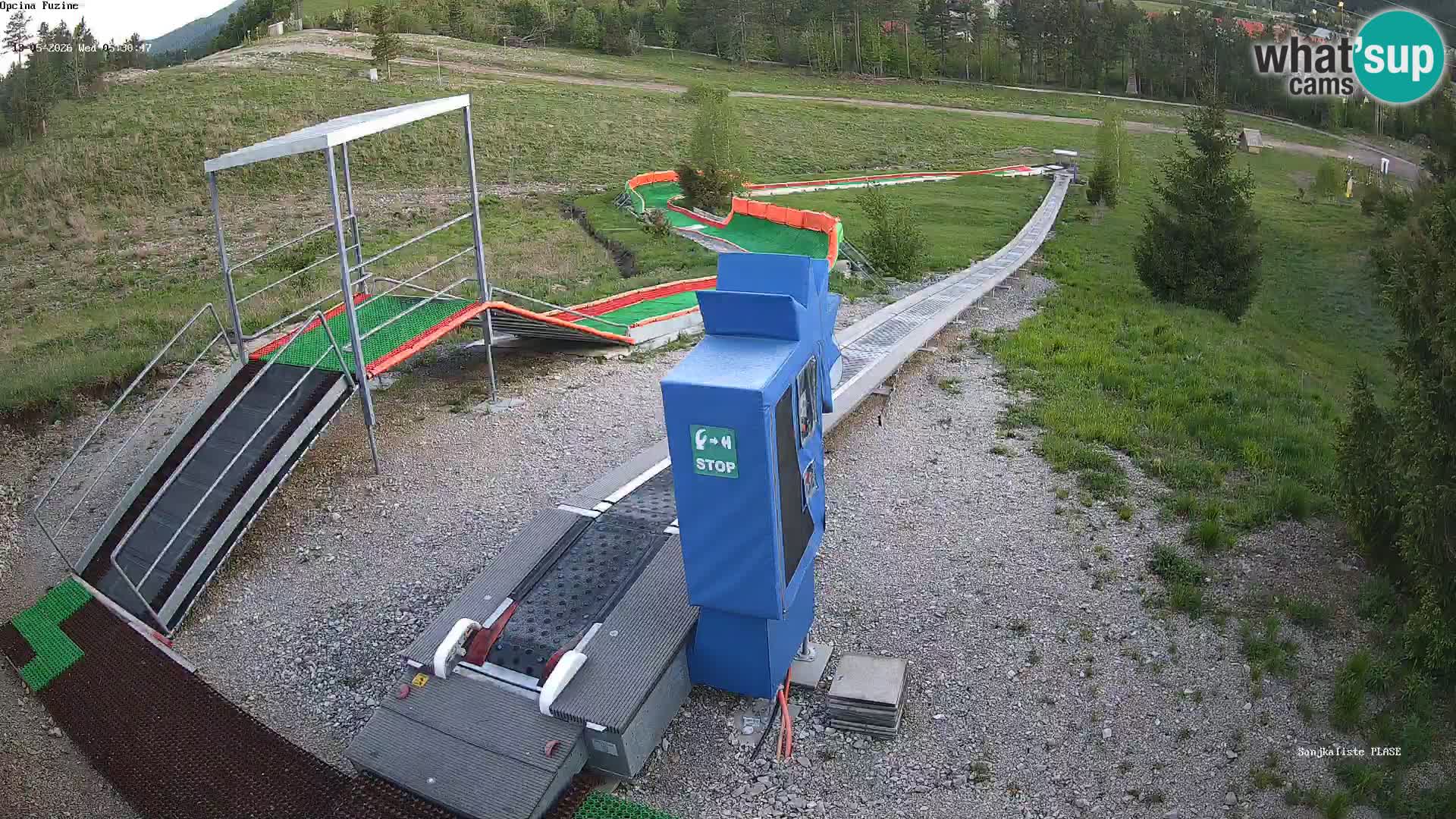 Webcam en vivo Pista de trineo Fužine – Croacia