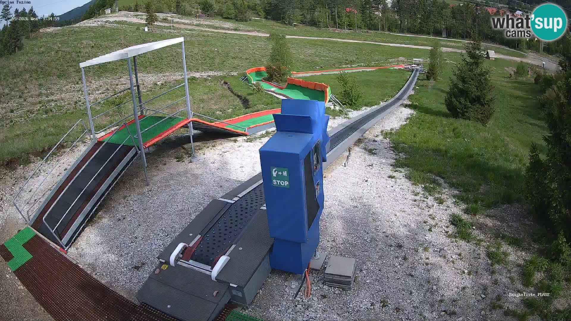 Live webcam Fužine toboggan run – Croatia