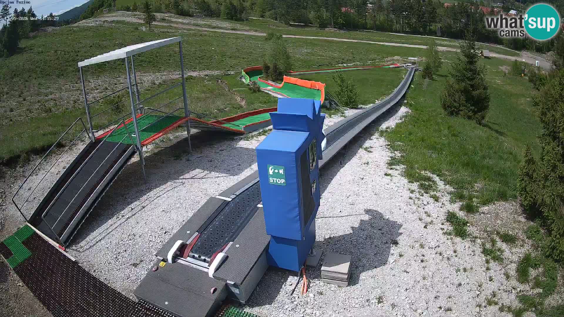 Live webcam Pista da slittino Fužine – Croazia