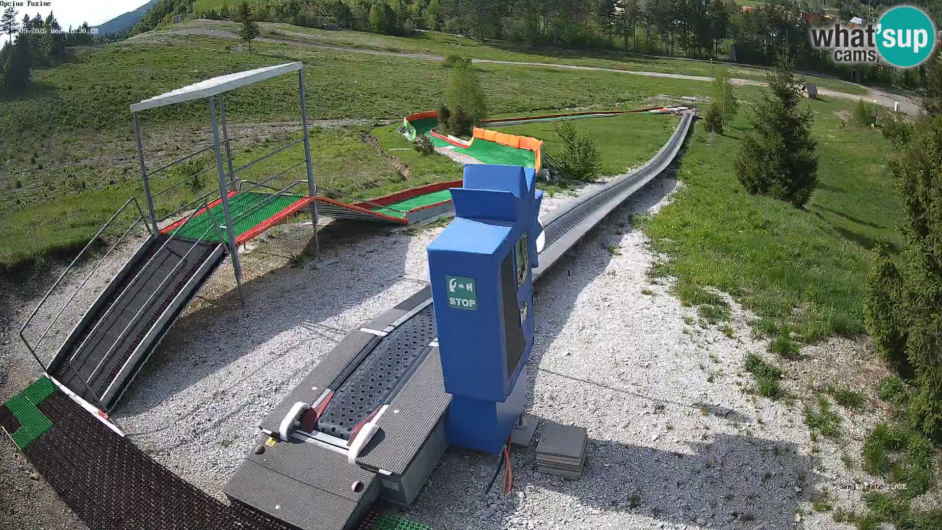 Webcam en vivo Pista de trineo Fužine – Croacia