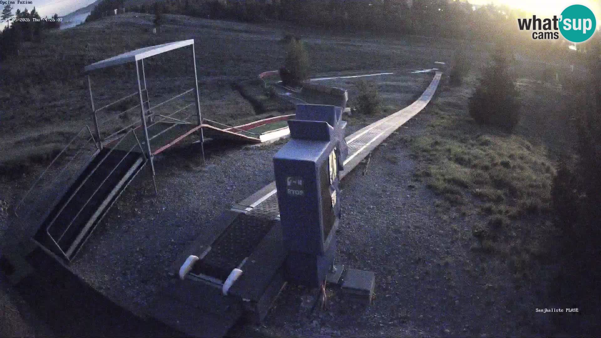 Live webcam Pista da slittino Fužine – Croazia