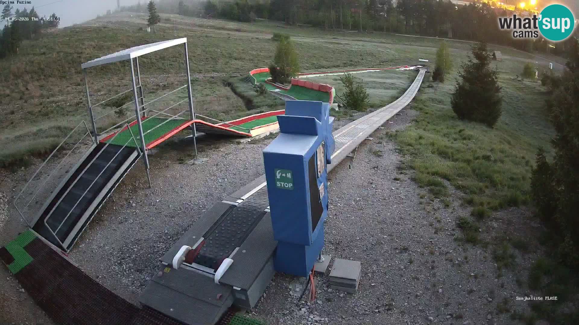 Webcam en vivo Pista de trineo Fužine – Croacia