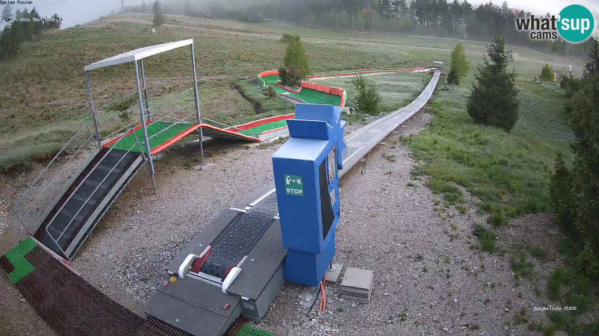 Live webcam Fužine toboggan run – Croatia
