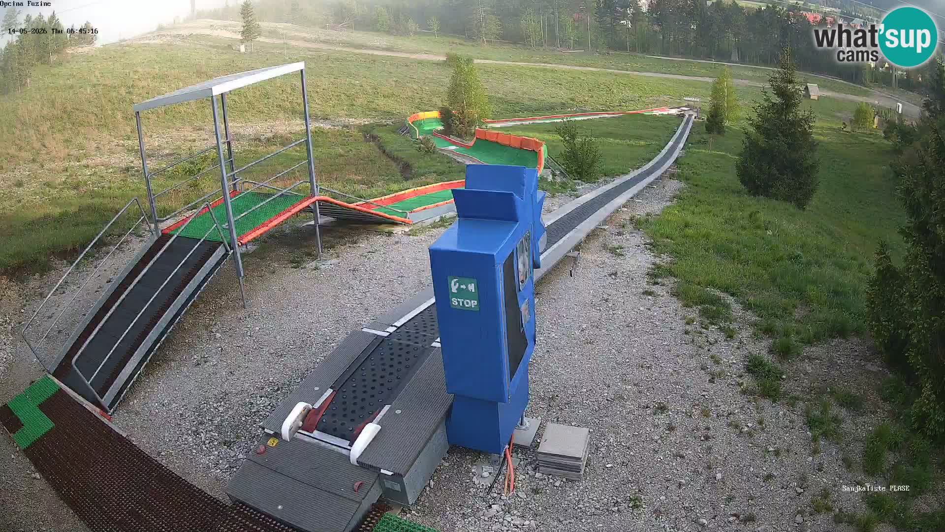 Live webcam Fužine toboggan run – Croatia