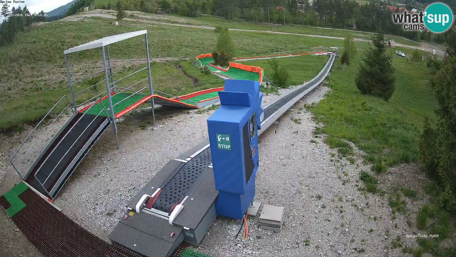 Live webcam Fužine toboggan run – Croatia