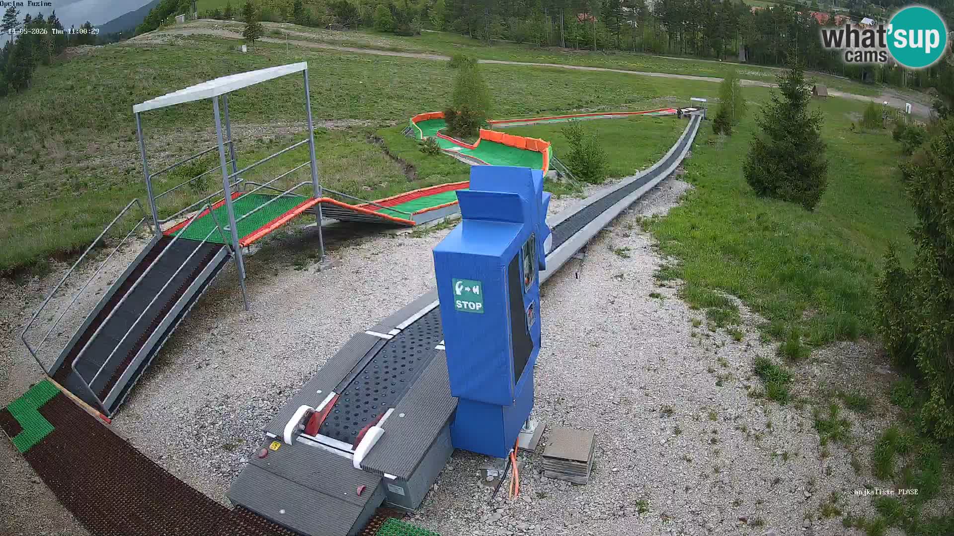 Webcam en direct Piste de luge de Fužine – Croatie