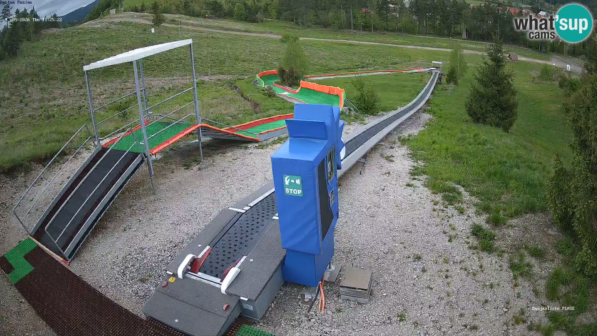Live webcam Pista da slittino Fužine – Croazia