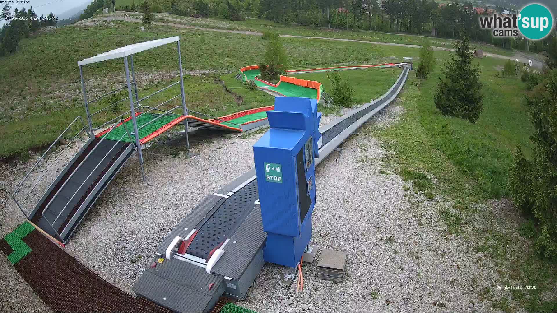 Live webcam Pista da slittino Fužine – Croazia