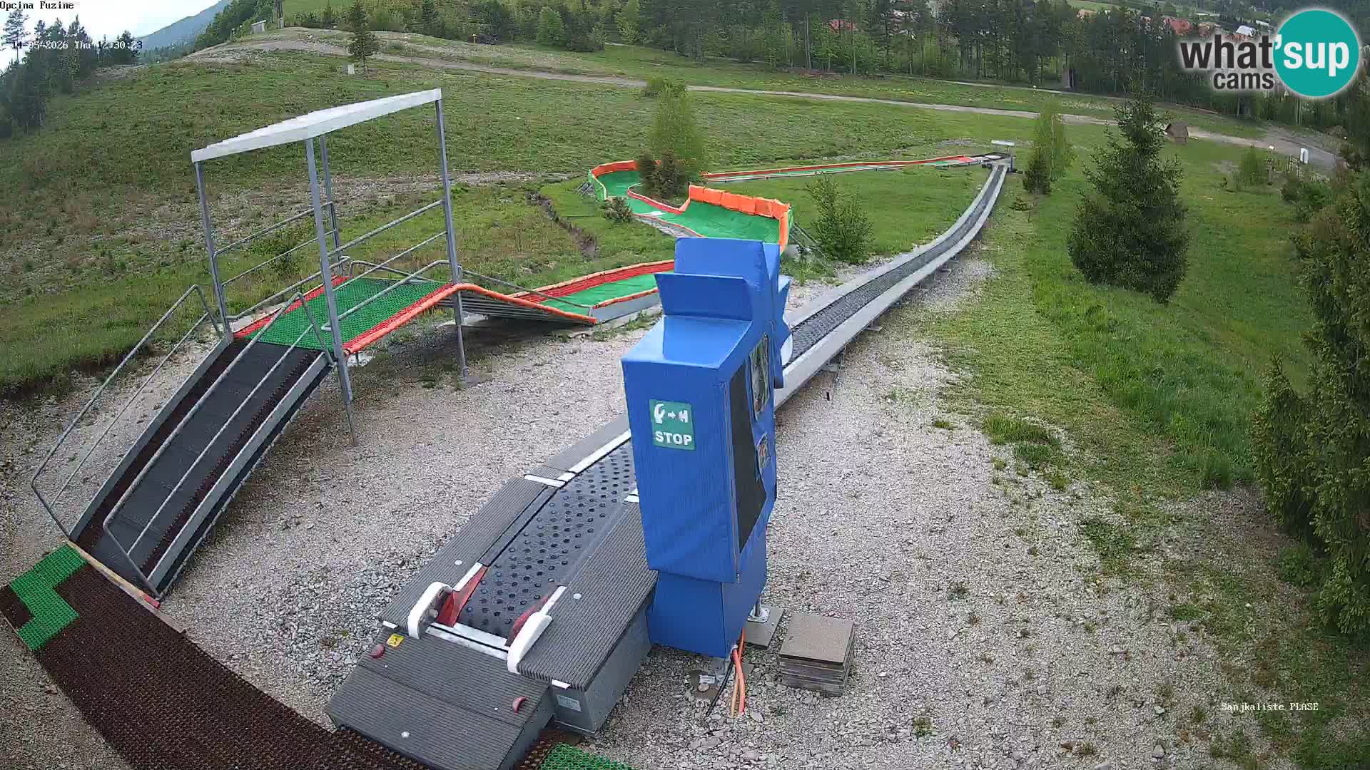 Live webcam Pista da slittino Fužine – Croazia