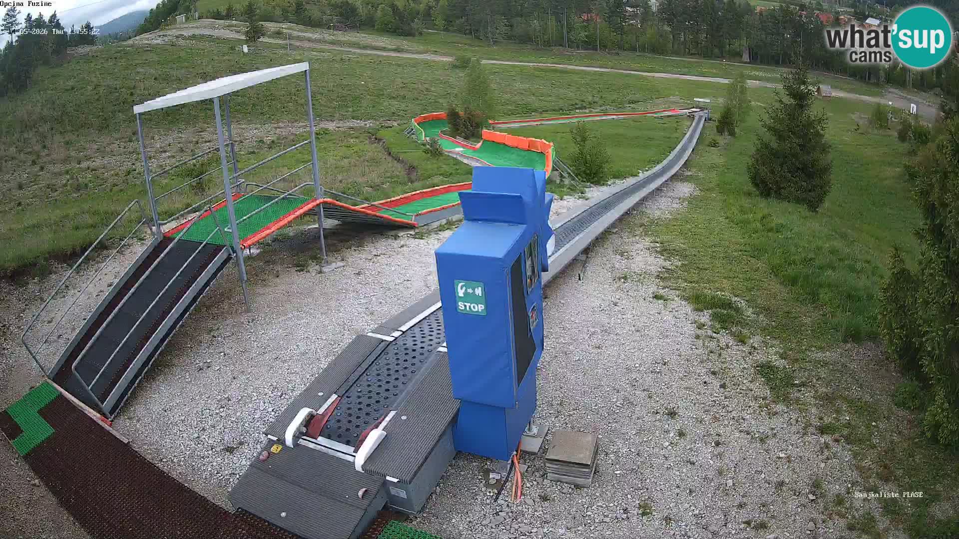 Live webcam Fužine toboggan run – Croatia