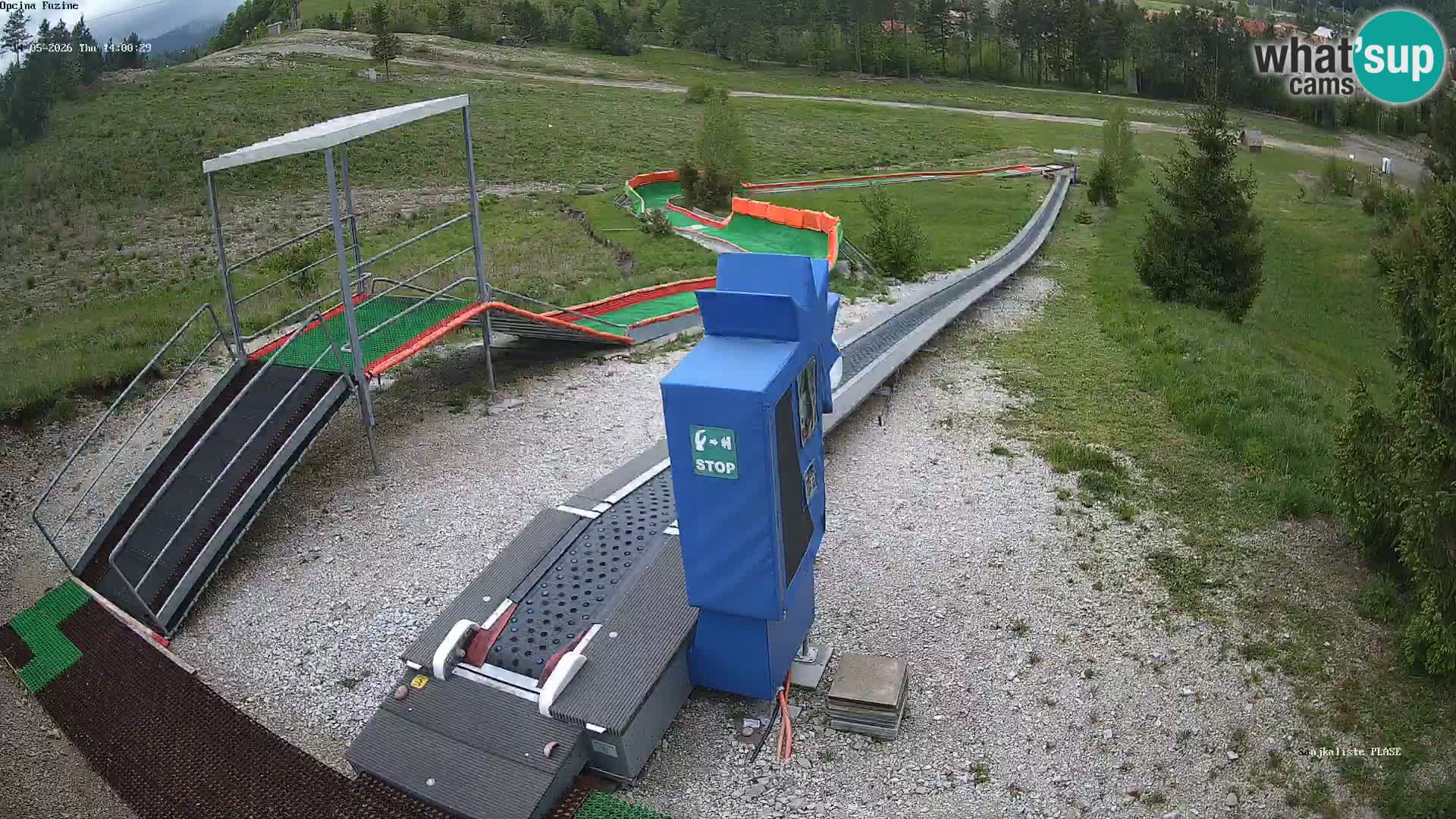 Live webcam Fužine toboggan run – Croatia