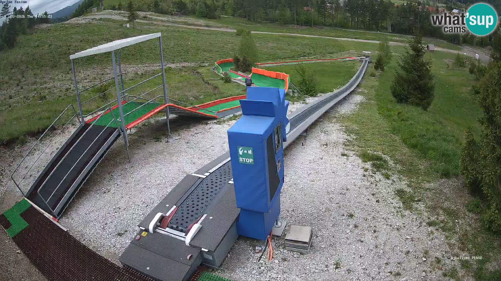 Webcam en direct Piste de luge de Fužine – Croatie