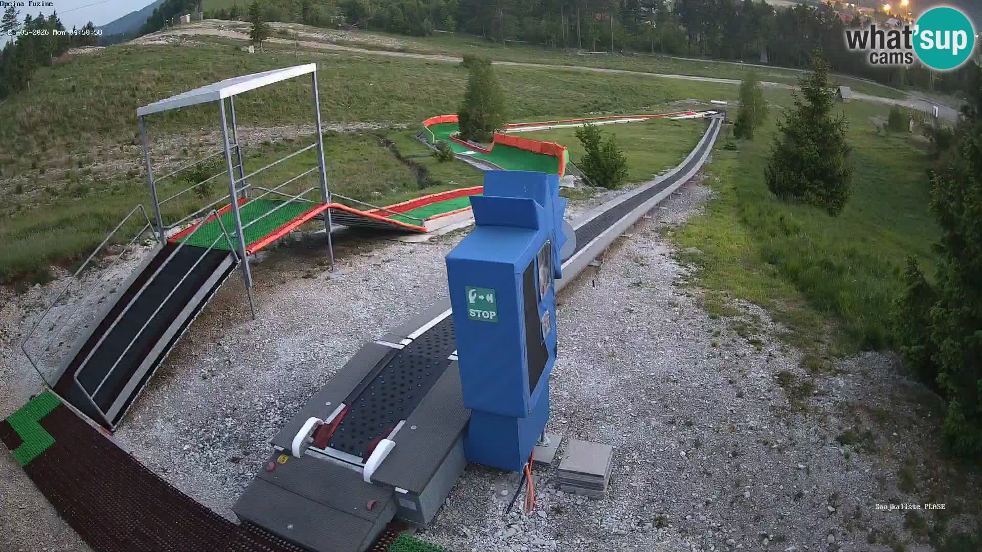 Webcam en direct Piste de luge de Fužine – Croatie