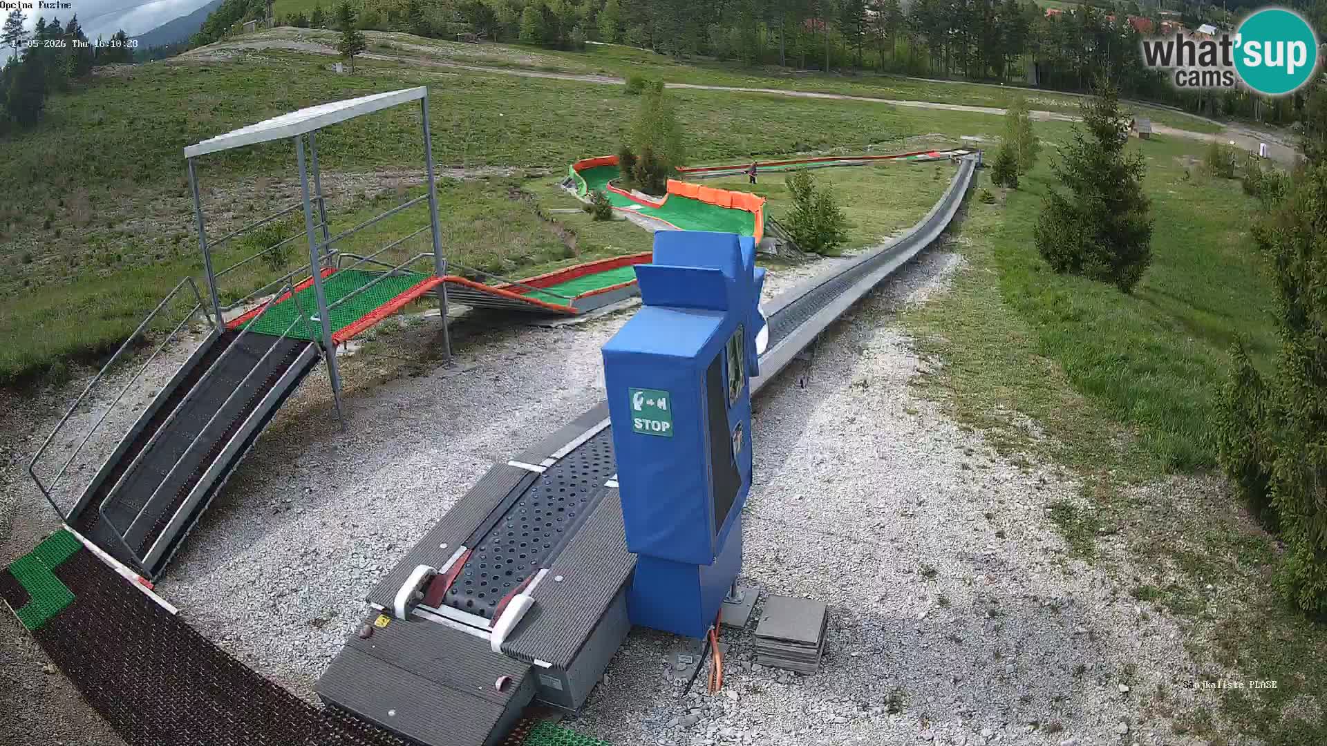 Live webcam Fužine toboggan run – Croatia
