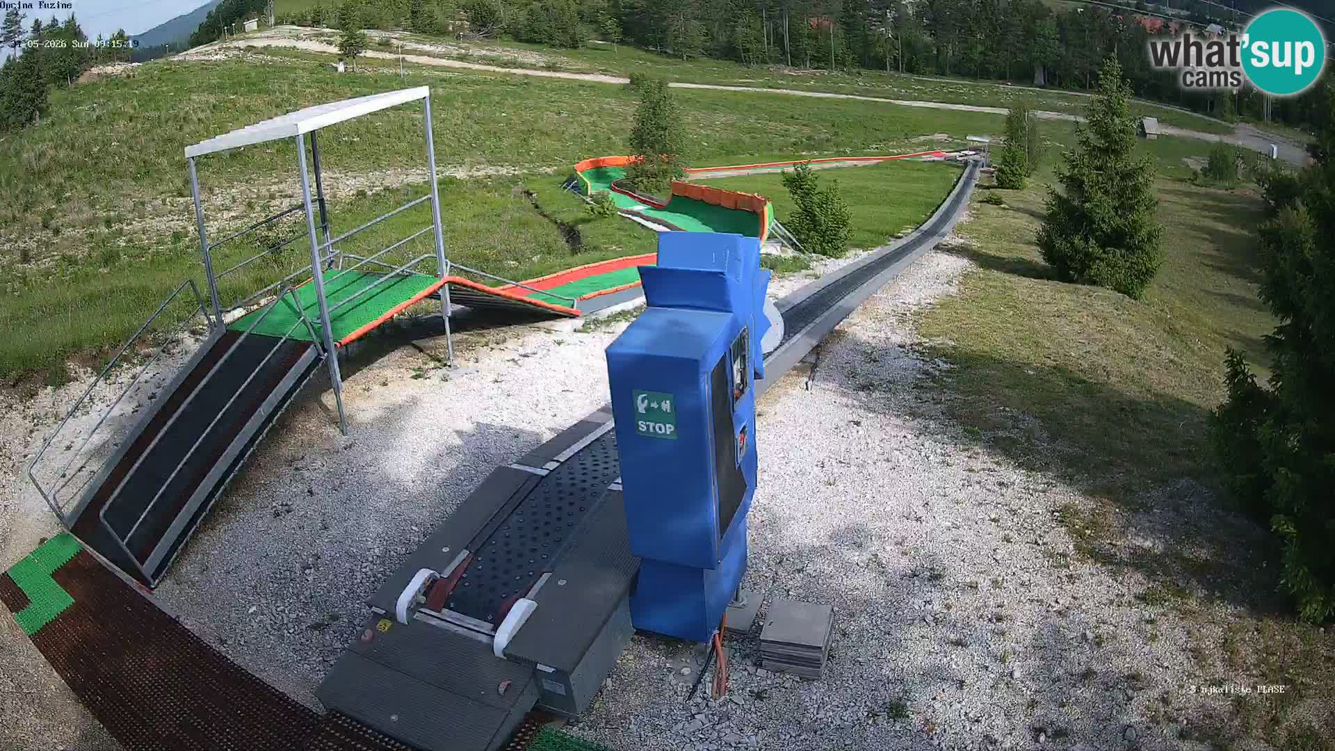 Live webcam Fužine toboggan run – Croatia