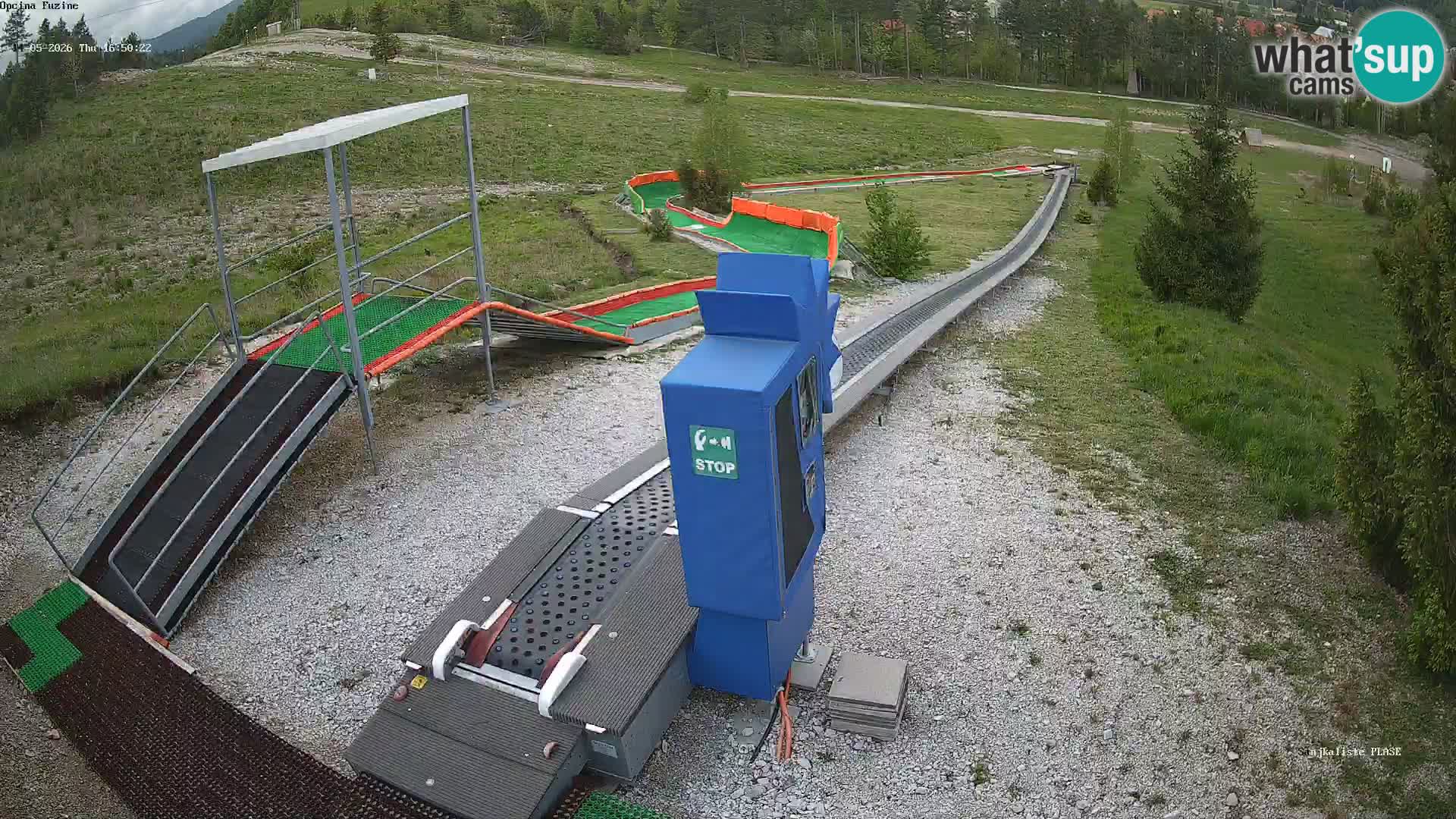 Webcam en direct Piste de luge de Fužine – Croatie
