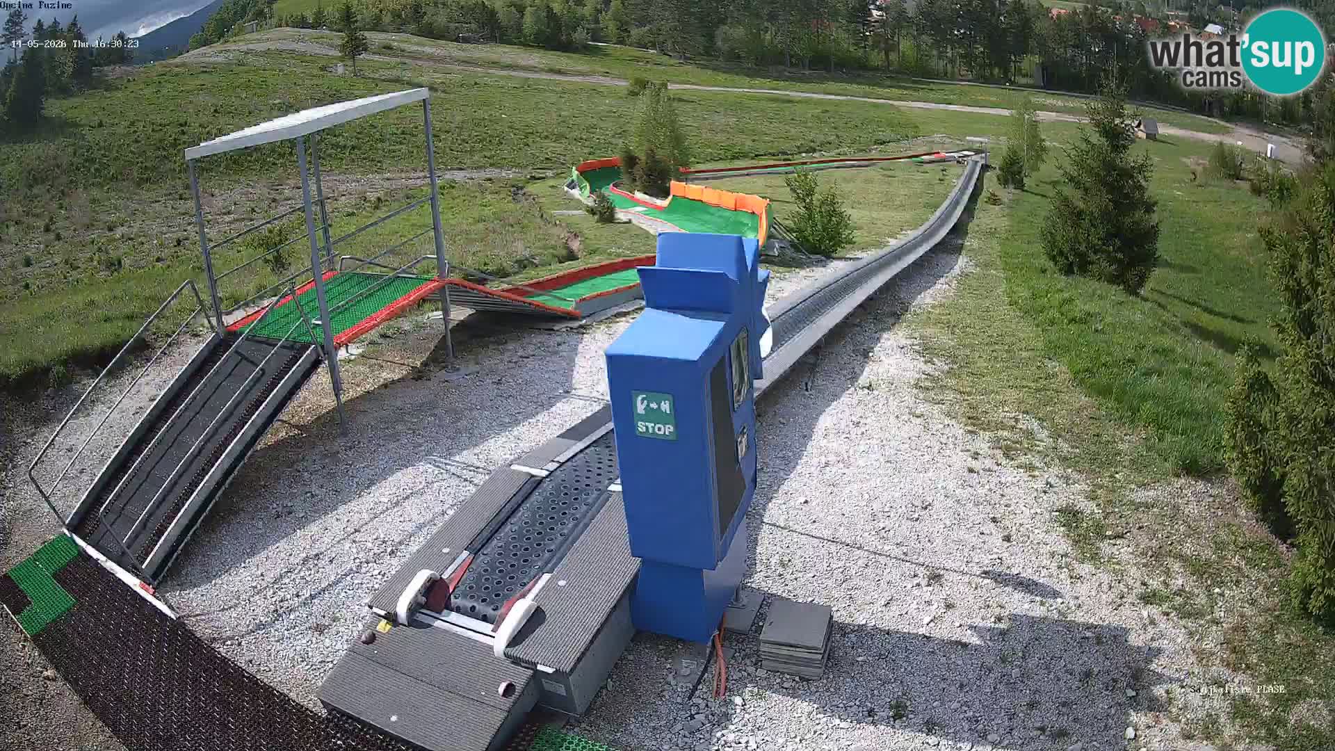 Webcam en direct Piste de luge de Fužine – Croatie