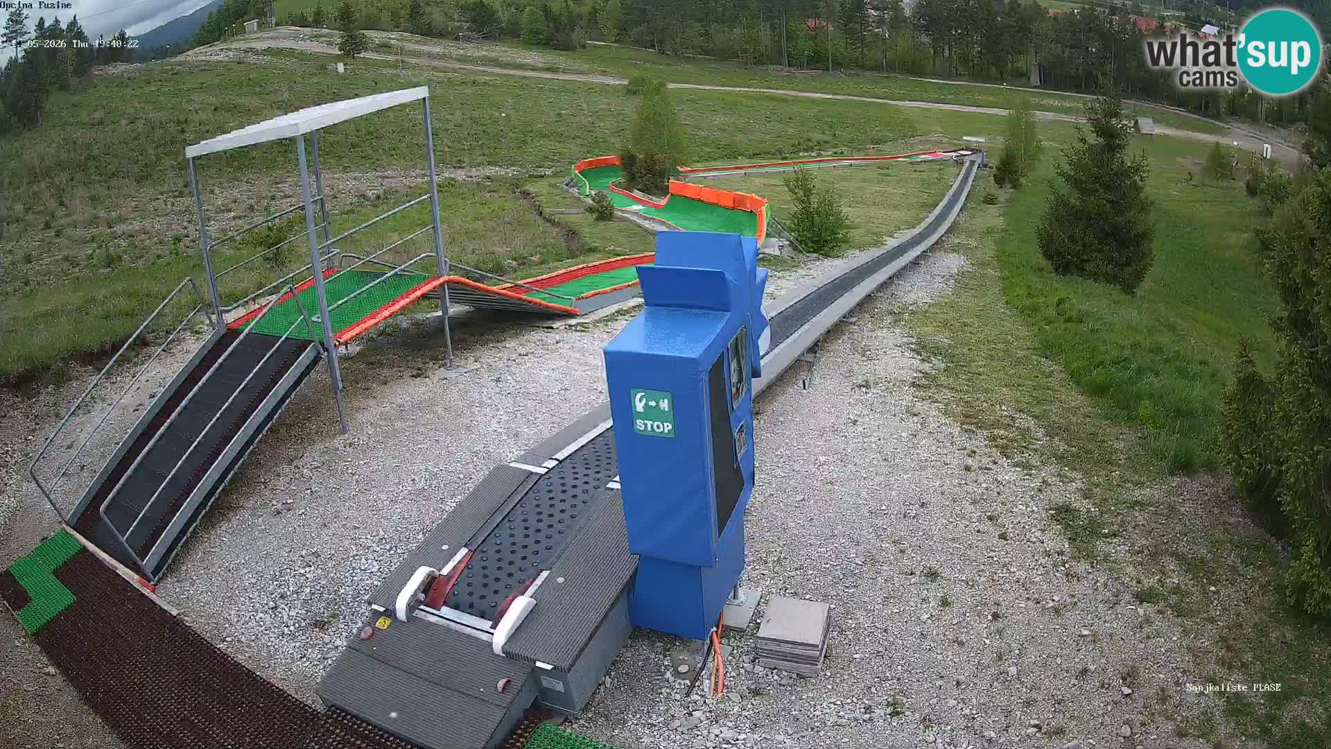 Live webcam Fužine toboggan run – Croatia