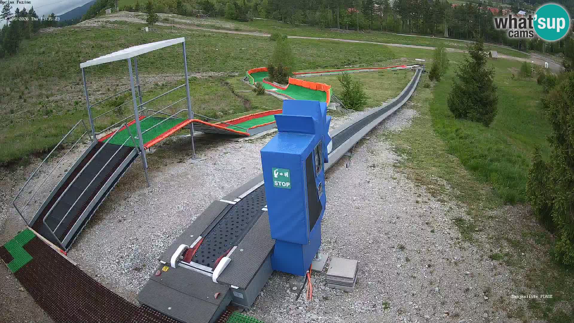 Live webcam Fužine toboggan run – Croatia