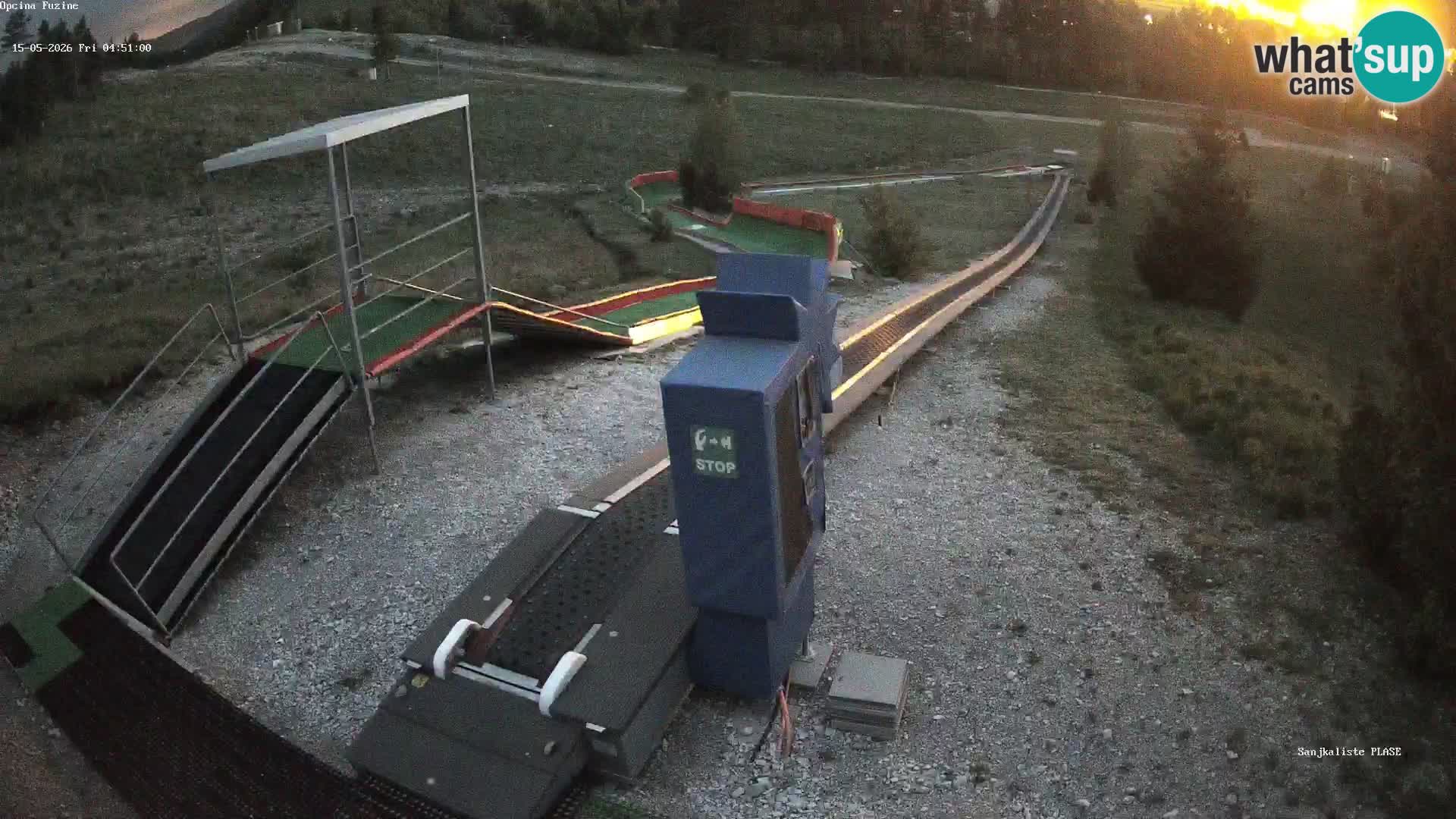 Webcam en direct Piste de luge de Fužine – Croatie
