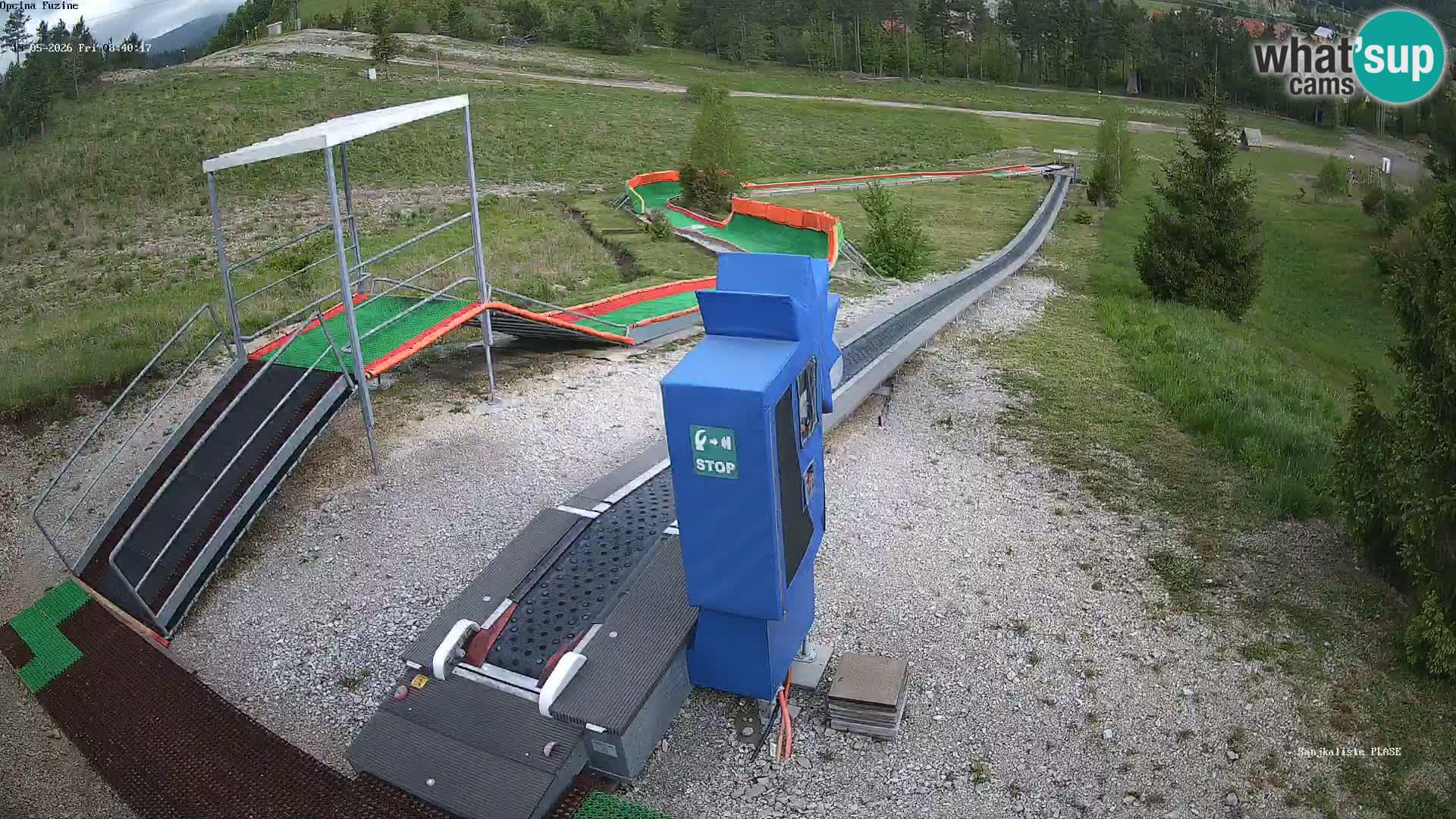Live webcam Pista da slittino Fužine – Croazia