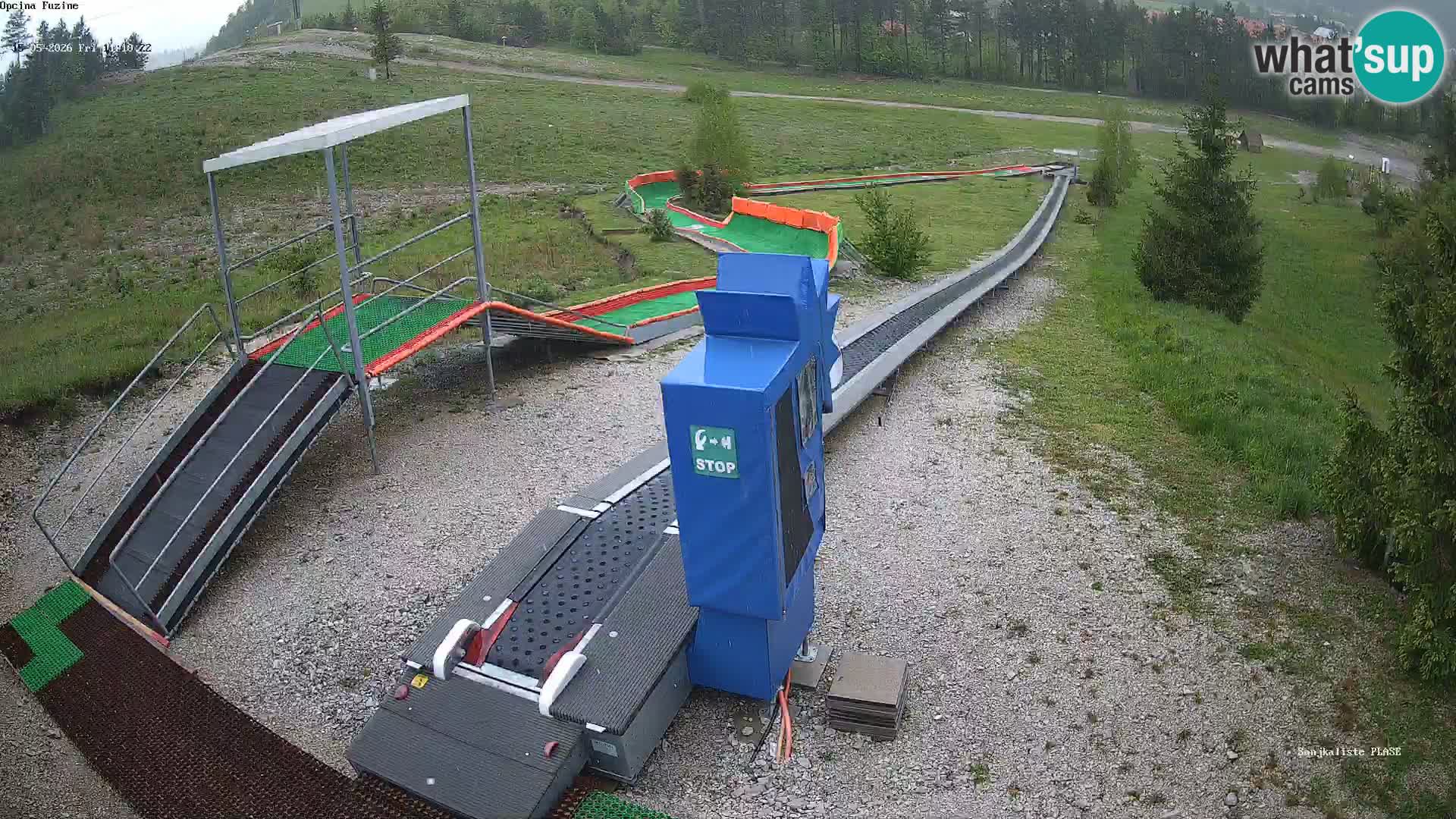 Live webcam Pista da slittino Fužine – Croazia