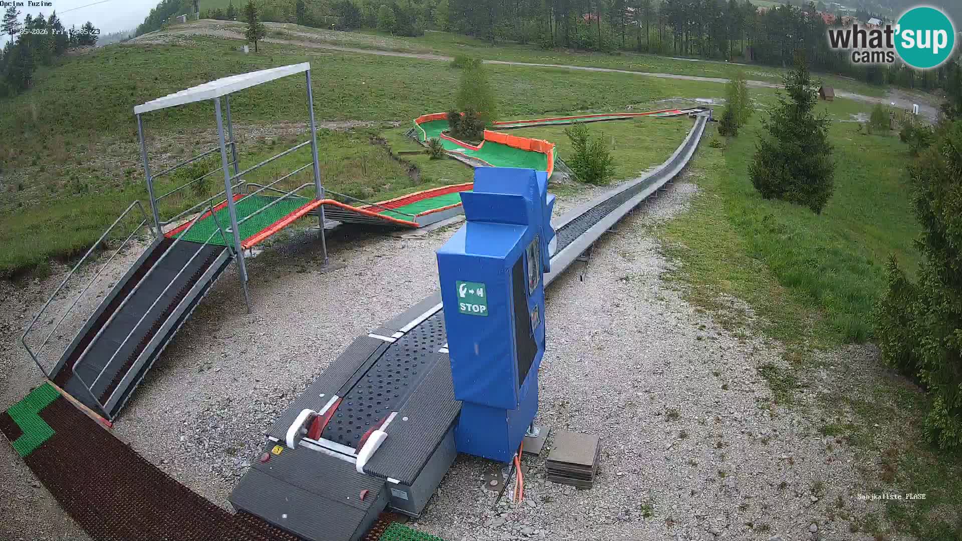 Live webcam Pista da slittino Fužine – Croazia