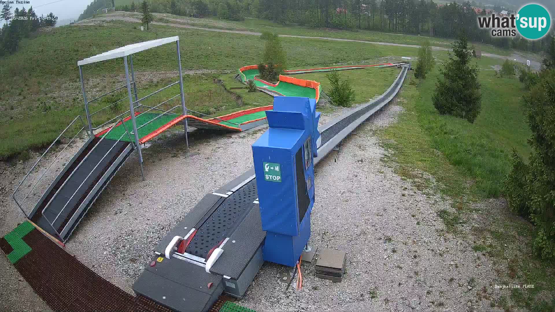 Live webcam Pista da slittino Fužine – Croazia