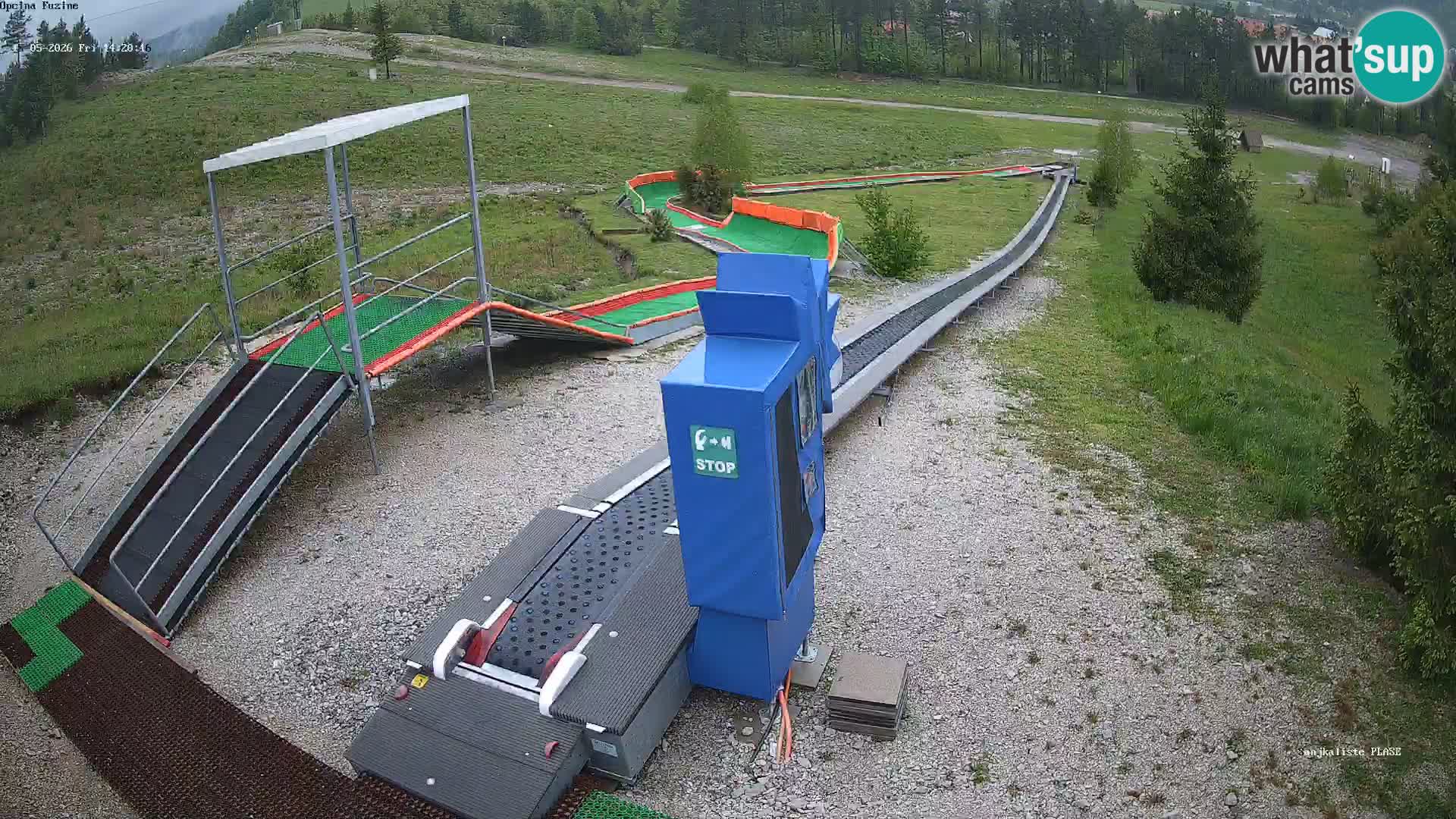 Live webcam Fužine toboggan run – Croatia
