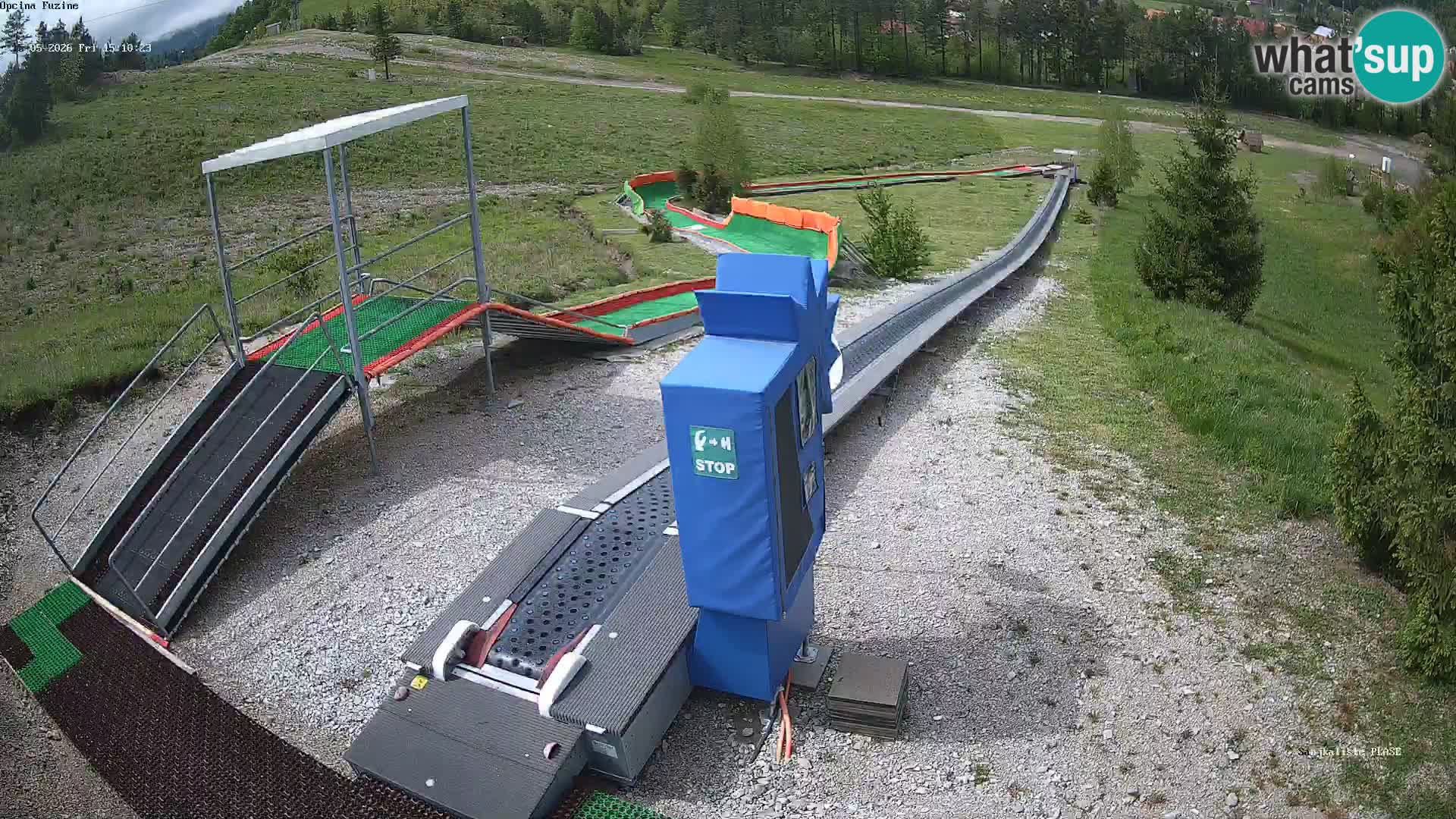 Webcam en direct Piste de luge de Fužine – Croatie
