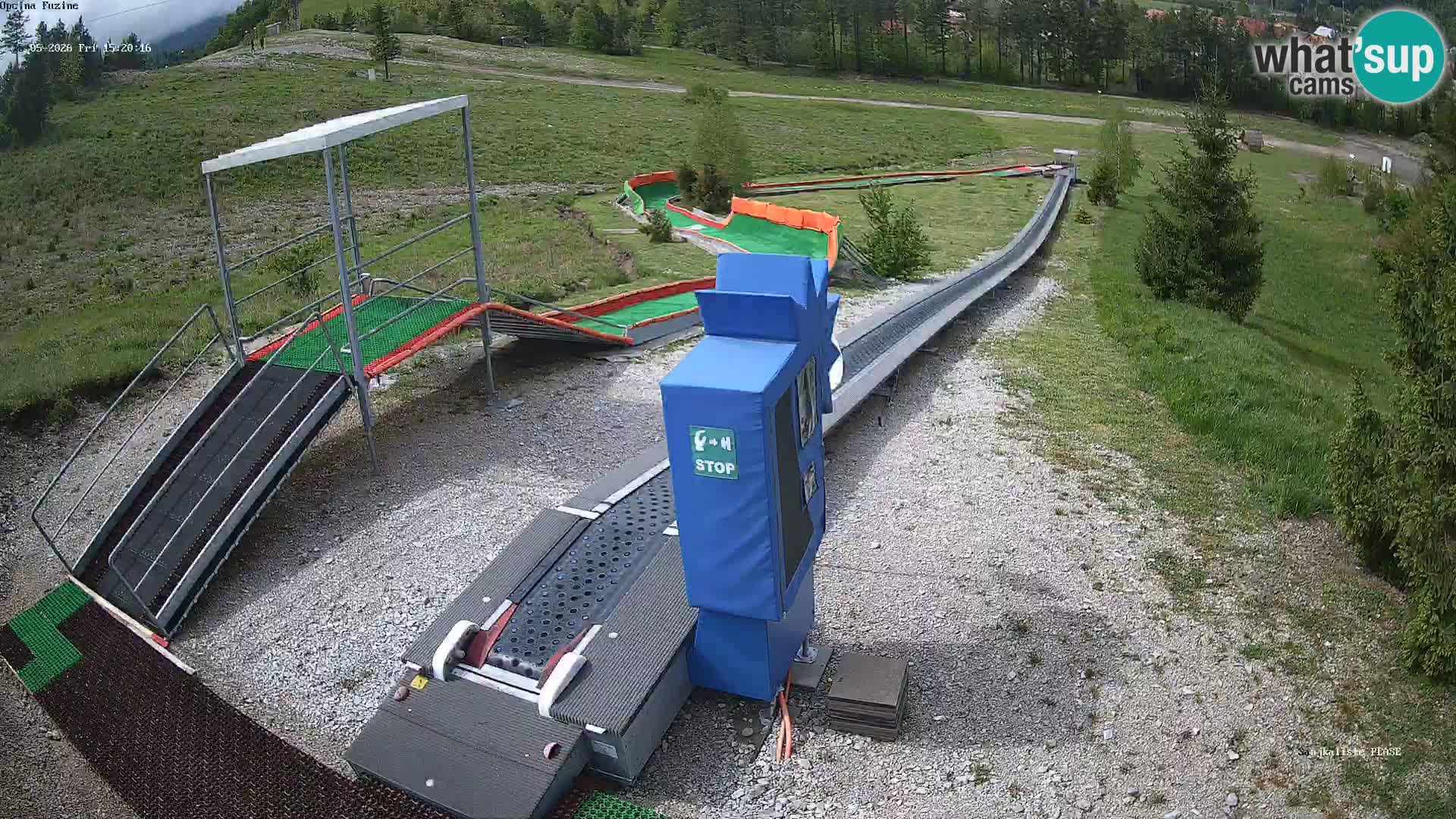 Live webcam Pista da slittino Fužine – Croazia