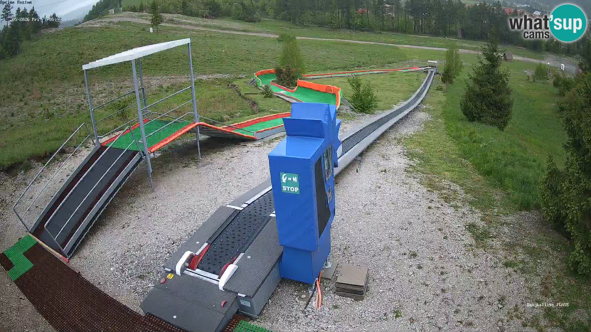 Live webcam Fužine toboggan run – Croatia