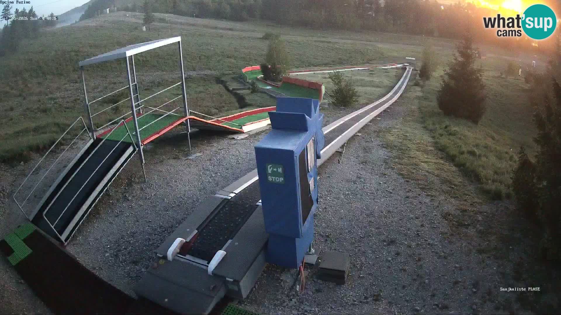Live webcam Fužine toboggan run – Croatia