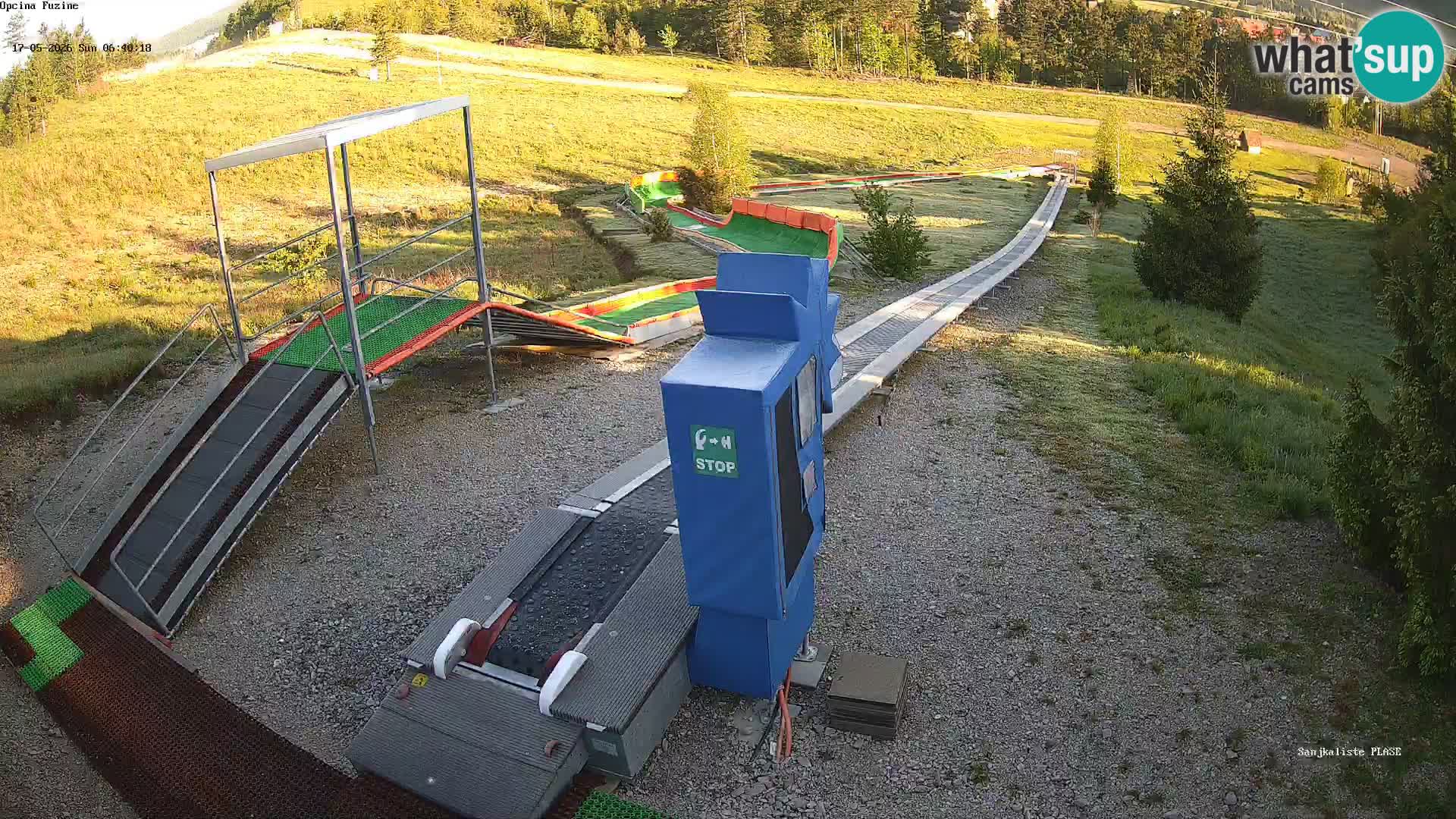 Live webcam Fužine toboggan run – Croatia