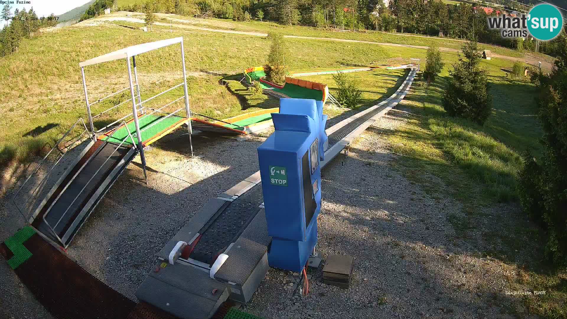 Live webcam Fužine toboggan run – Croatia