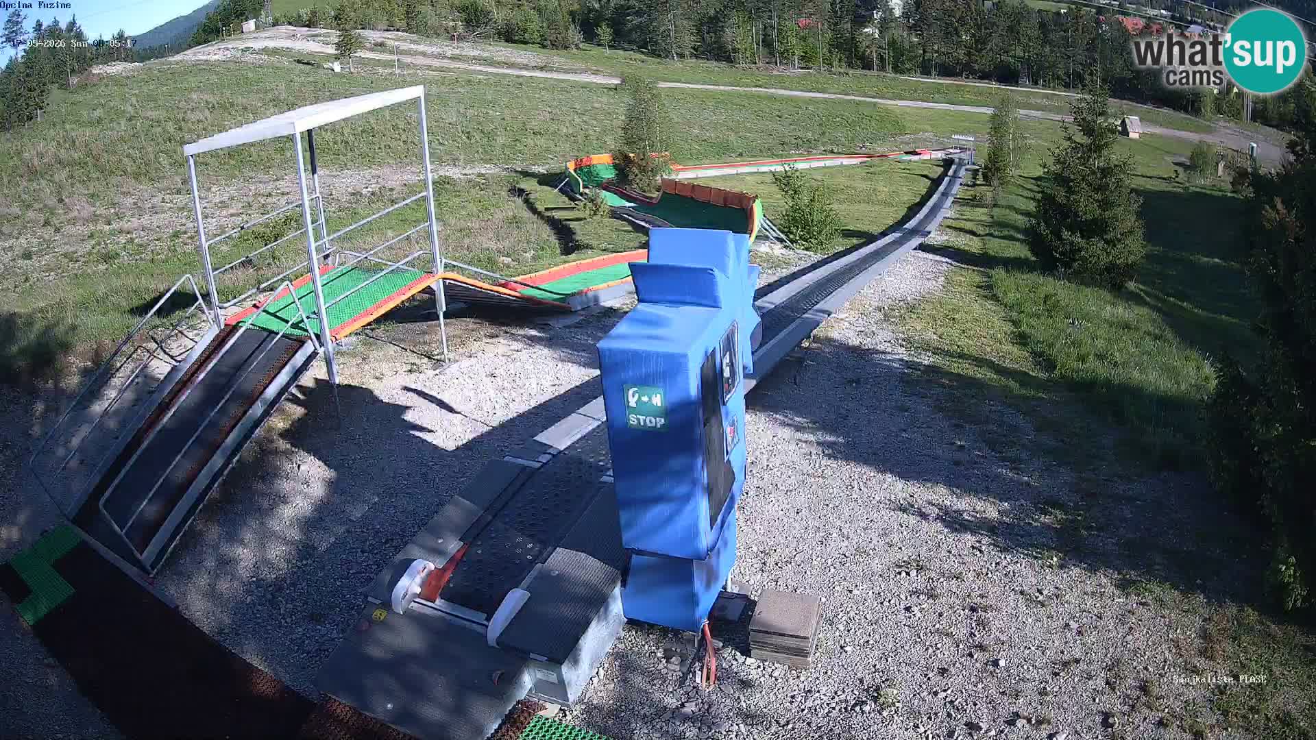 Live webcam Fužine toboggan run – Croatia