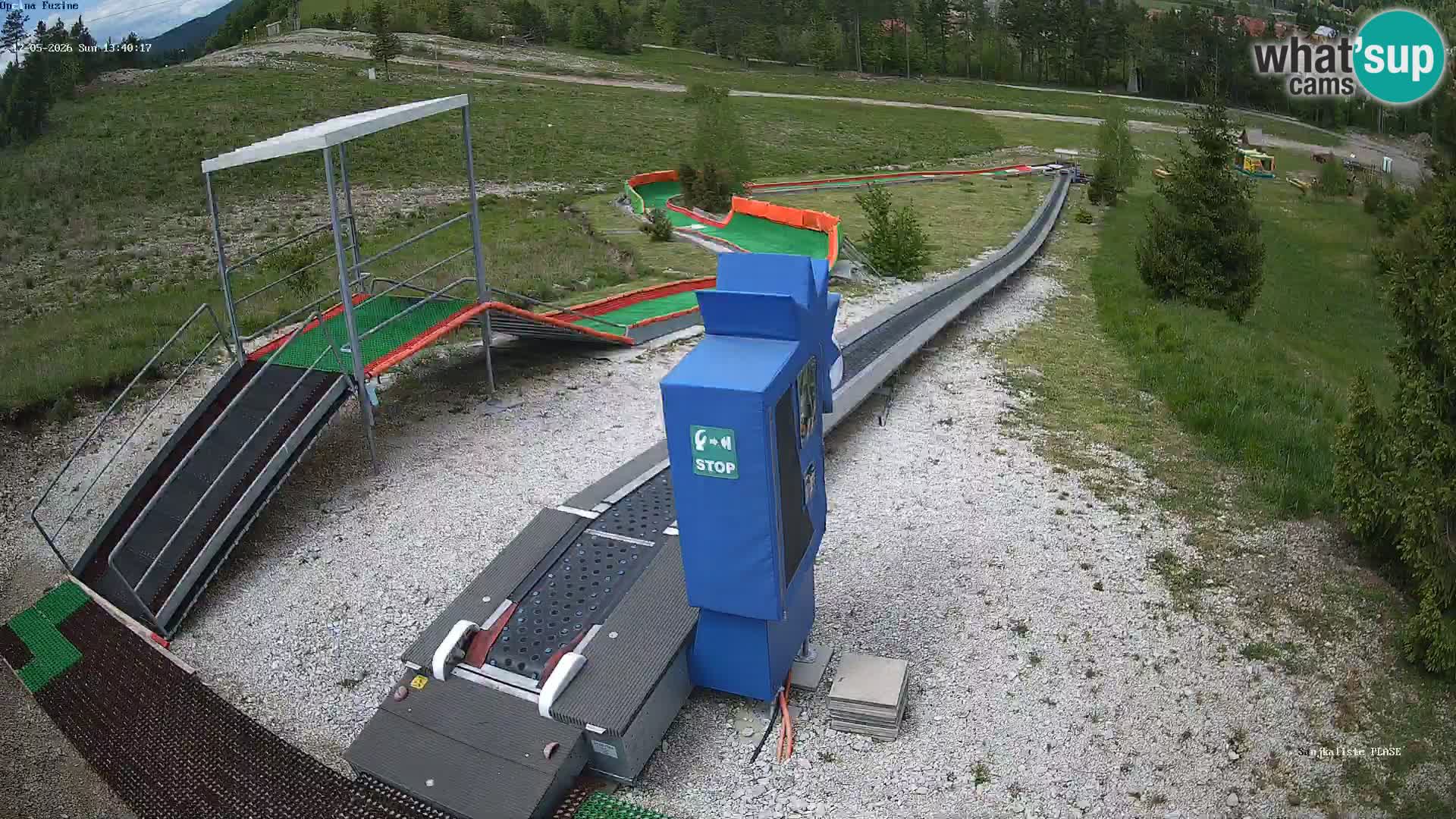 Live webcam Pista da slittino Fužine – Croazia