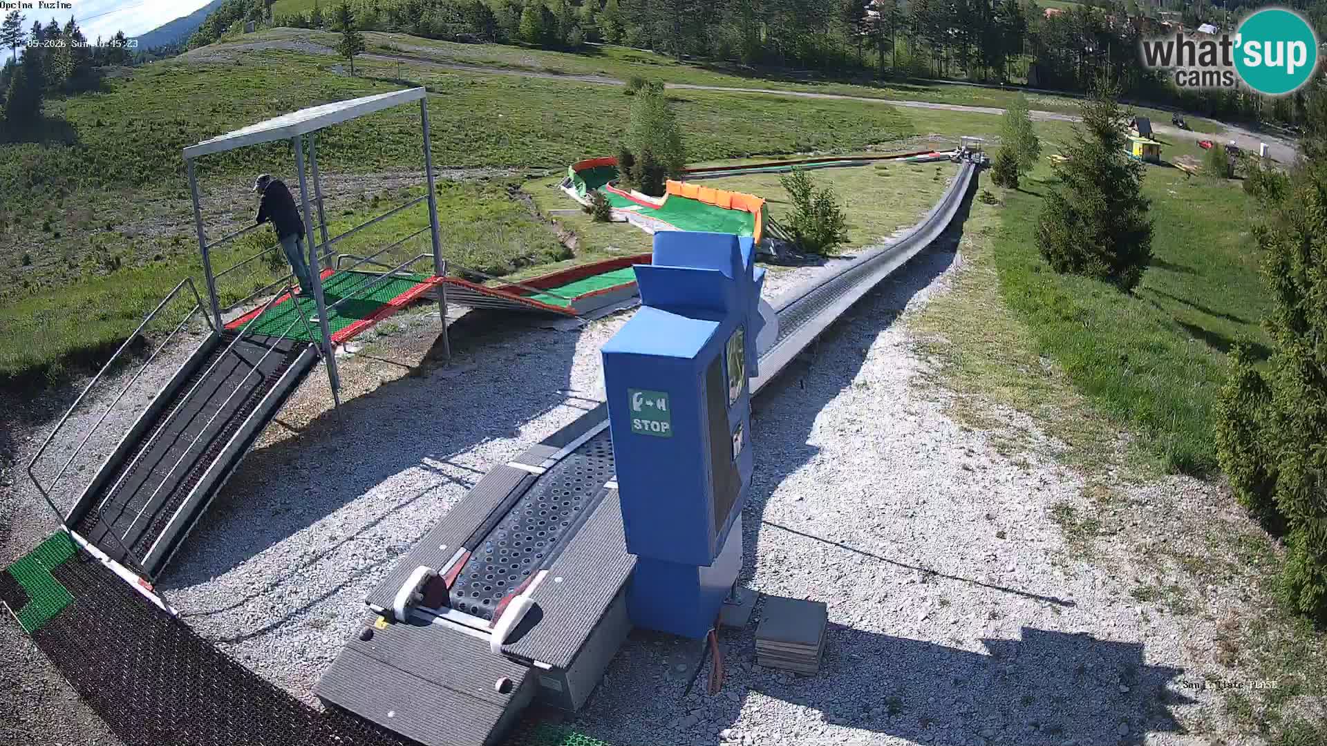 Live webcam Fužine toboggan run – Croatia
