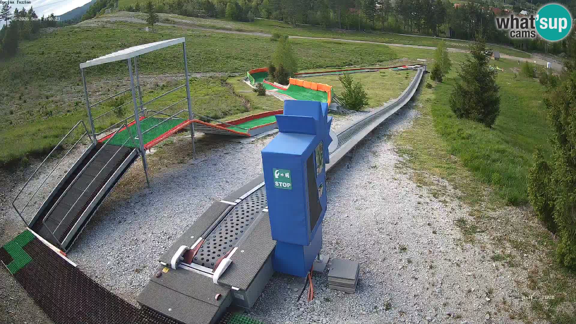 Live webcam Fužine toboggan run – Croatia