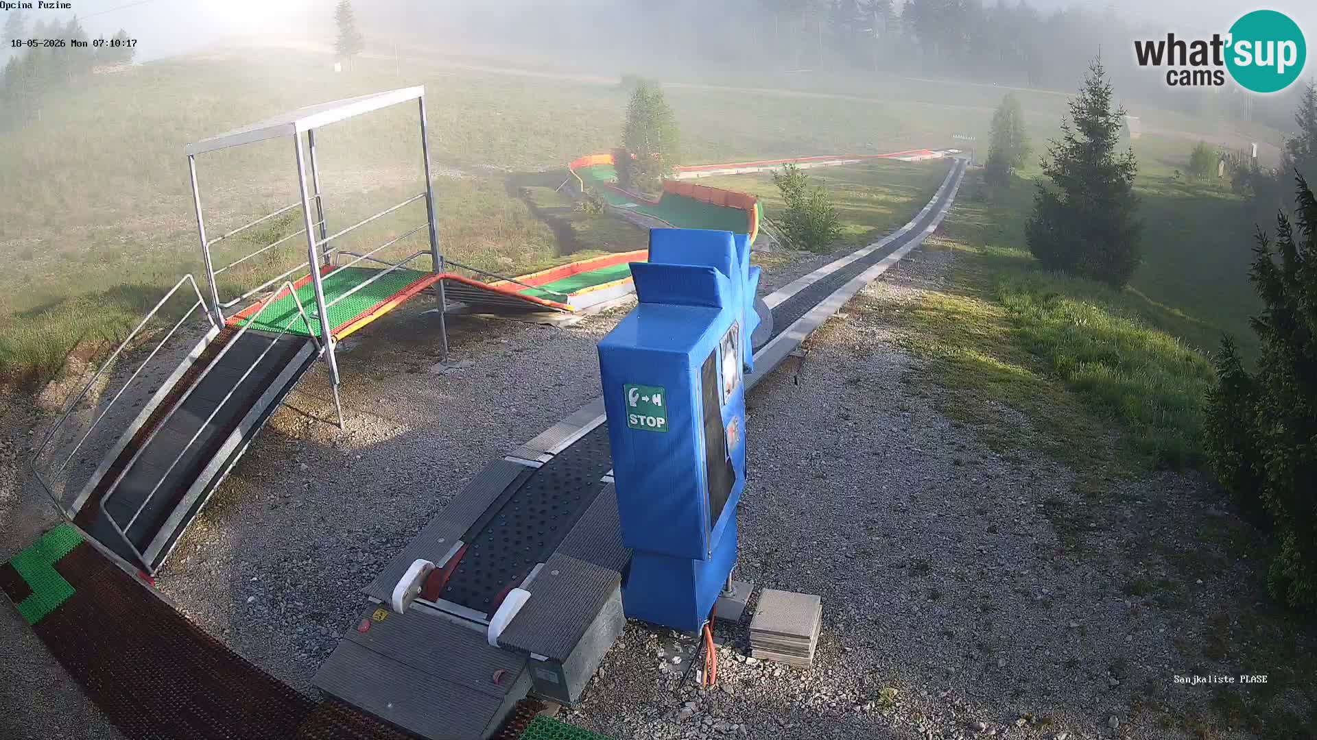 Live webcam Fužine toboggan run – Croatia
