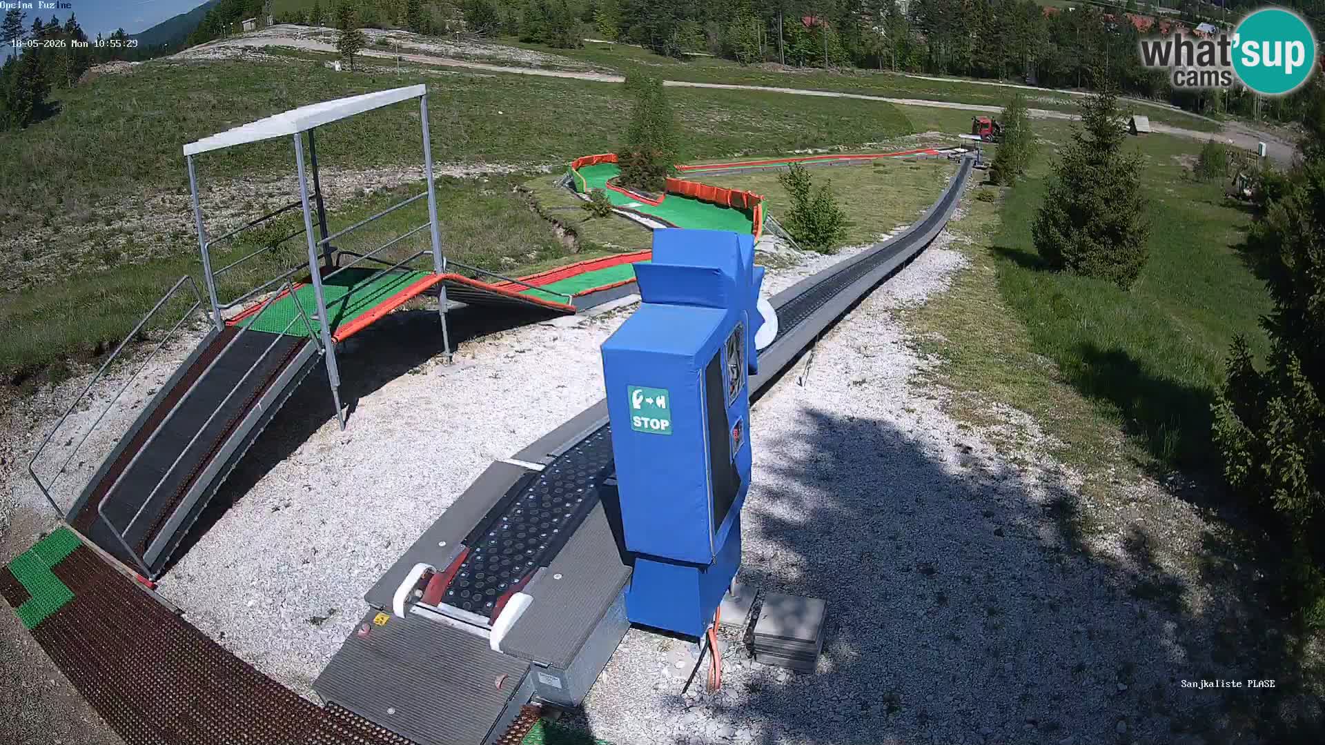 Live webcam Fužine toboggan run – Croatia