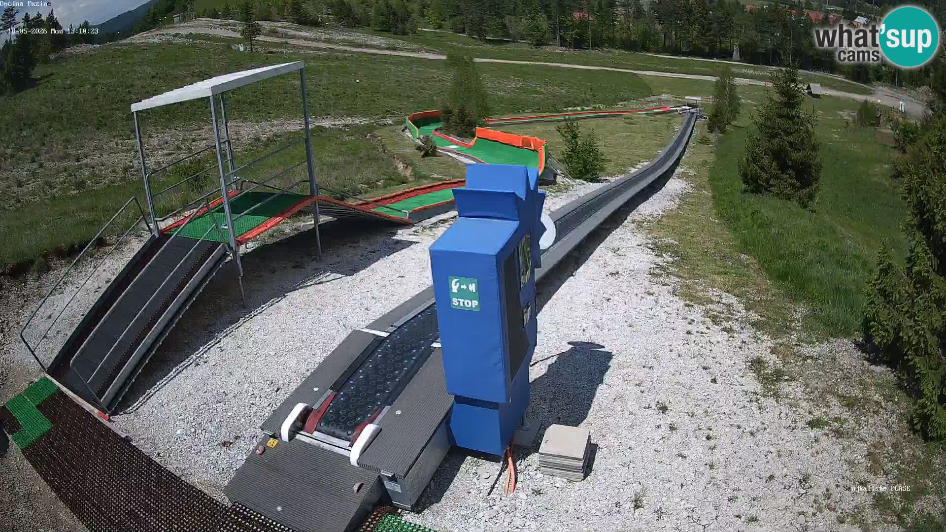 Live webcam Pista da slittino Fužine – Croazia