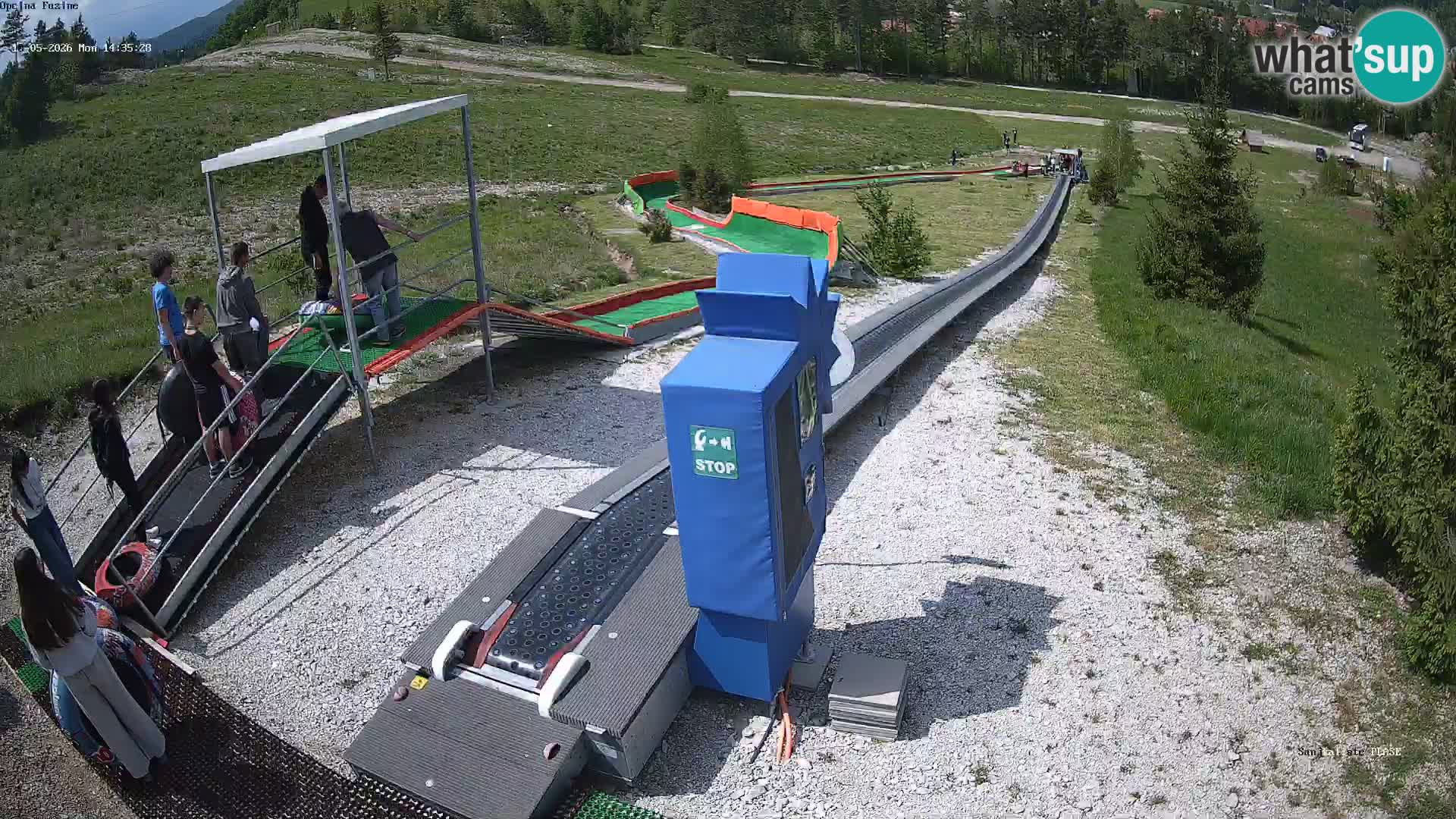 Live webcam Fužine toboggan run – Croatia