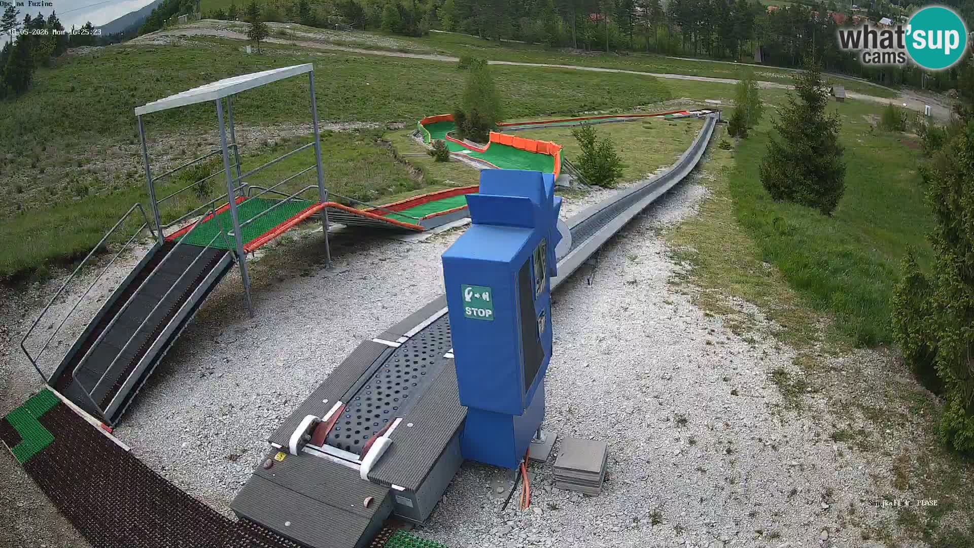 Live webcam Pista da slittino Fužine – Croazia