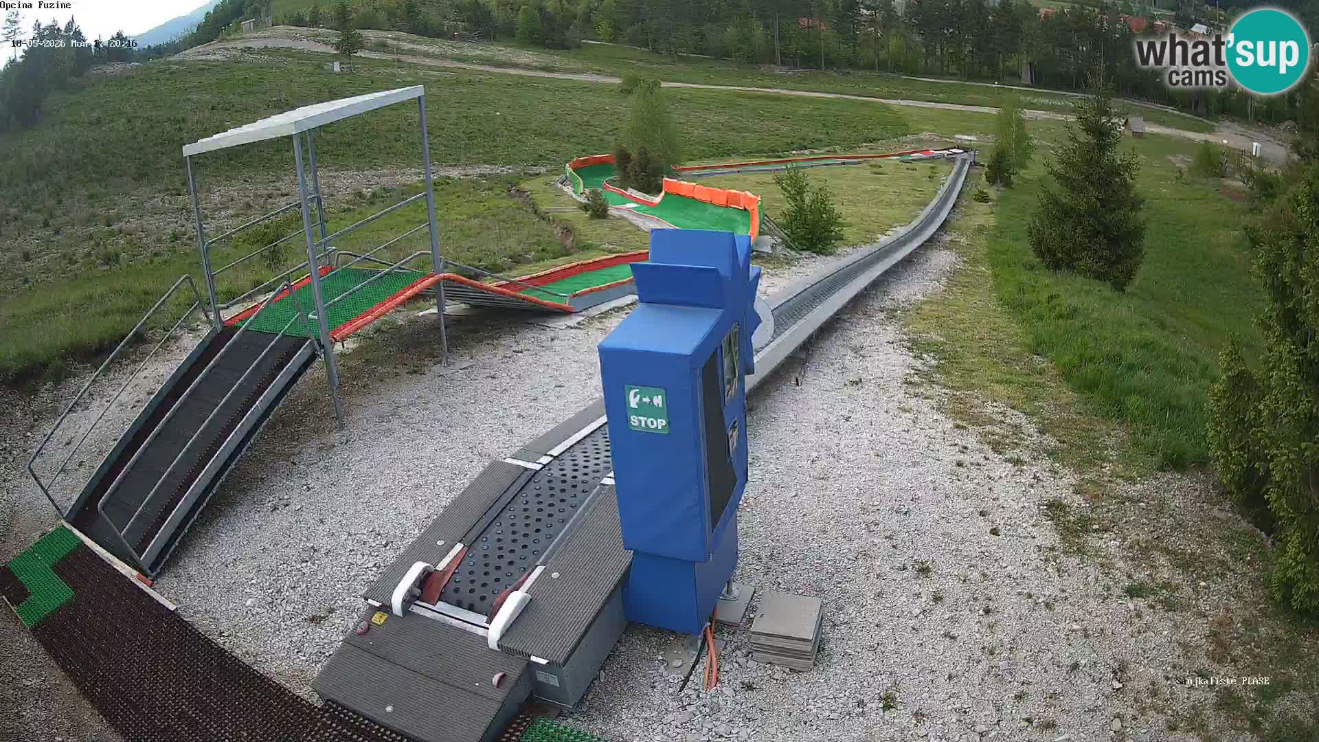 Live webcam Pista da slittino Fužine – Croazia