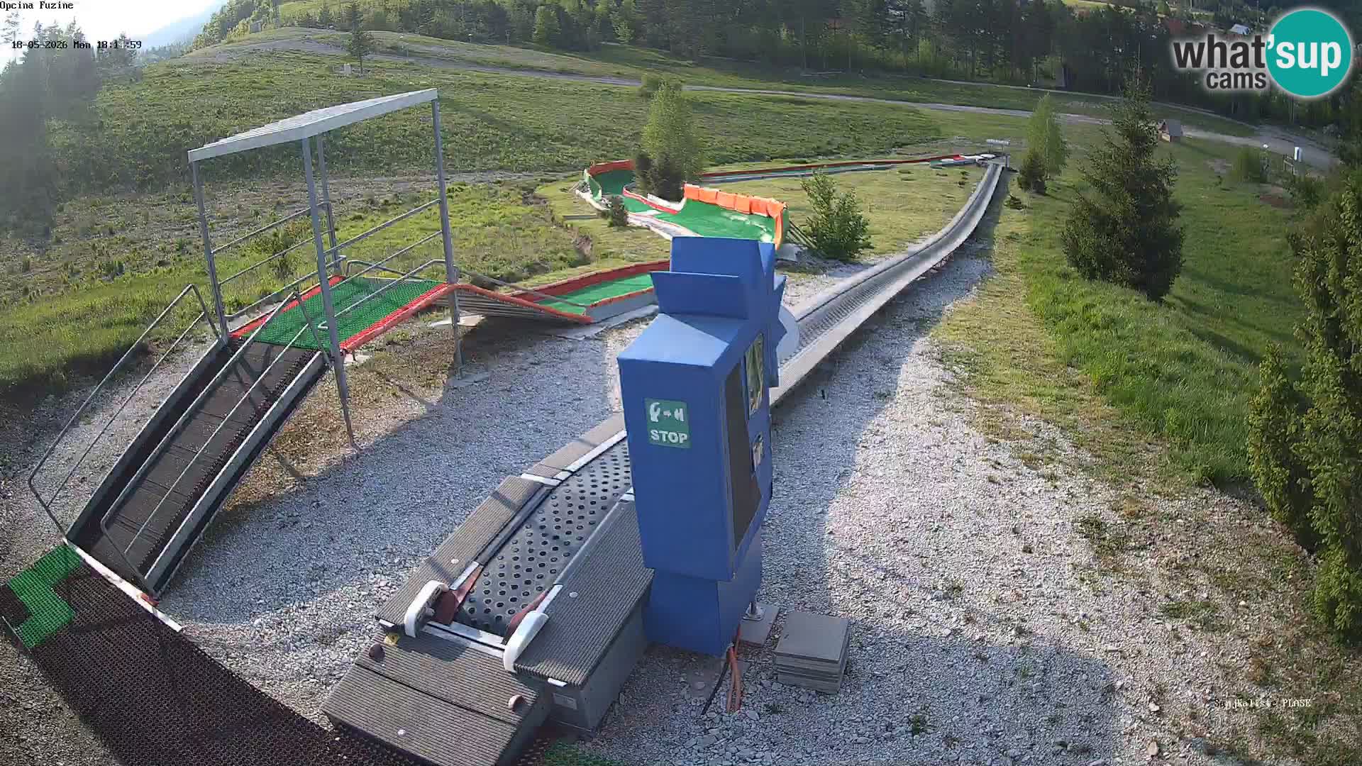 Live webcam Fužine toboggan run – Croatia