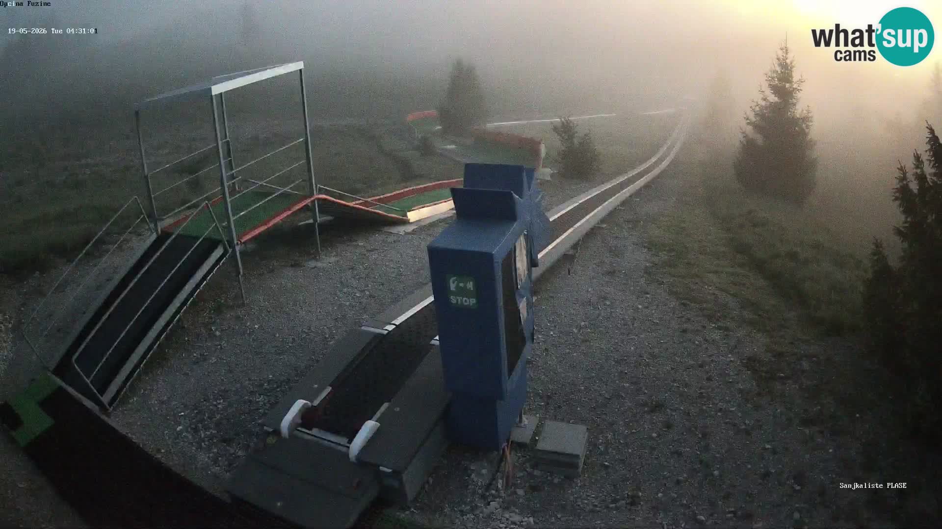 Webcam en direct Piste de luge de Fužine – Croatie