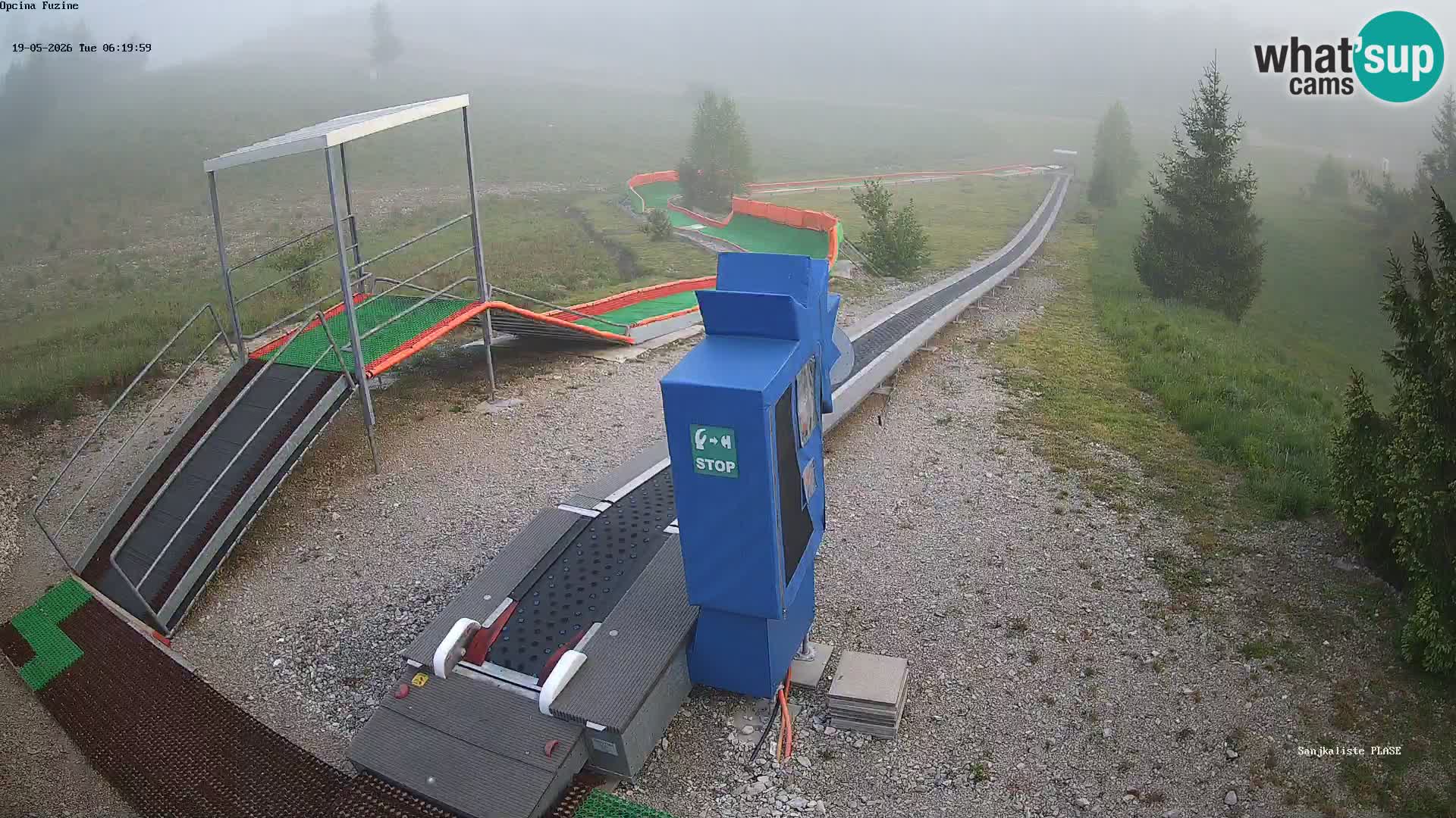 Live webcam Fužine toboggan run – Croatia