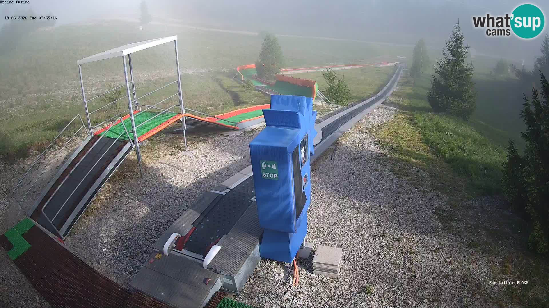 Live webcam Fužine toboggan run – Croatia